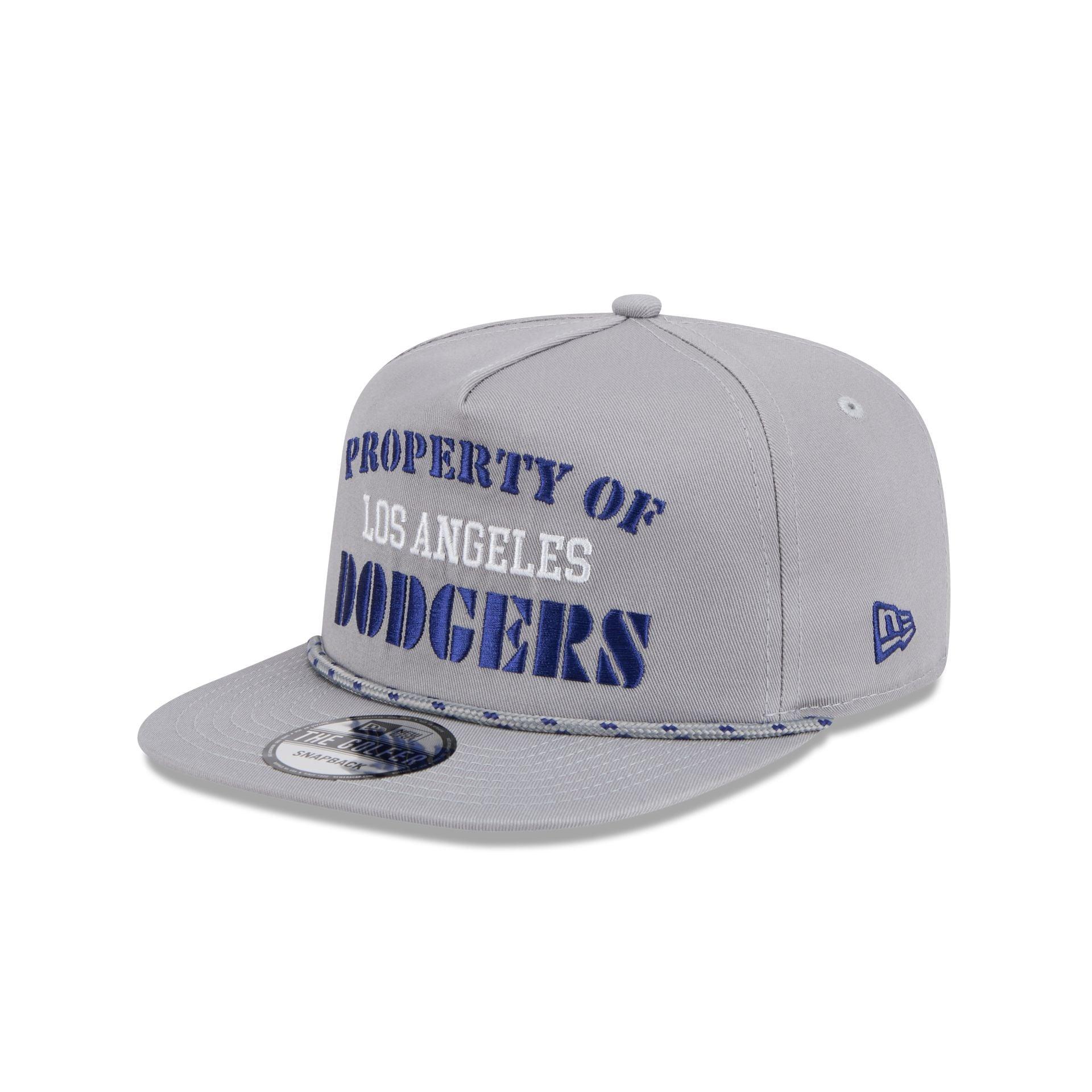 Los Angeles Dodgers Vintage Gray Rope Golfer Hat Male Product Image