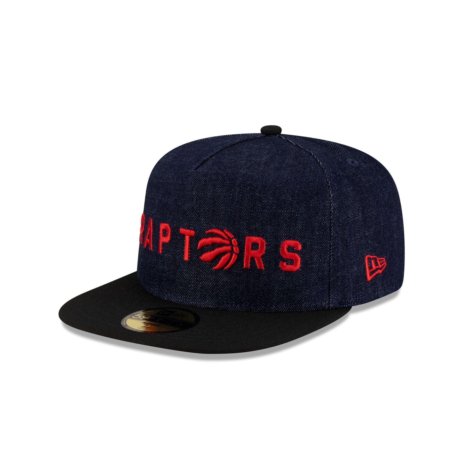 Toronto Raptors Navy Denim 59FIFTY A-Frame Fitted Hat Male Product Image