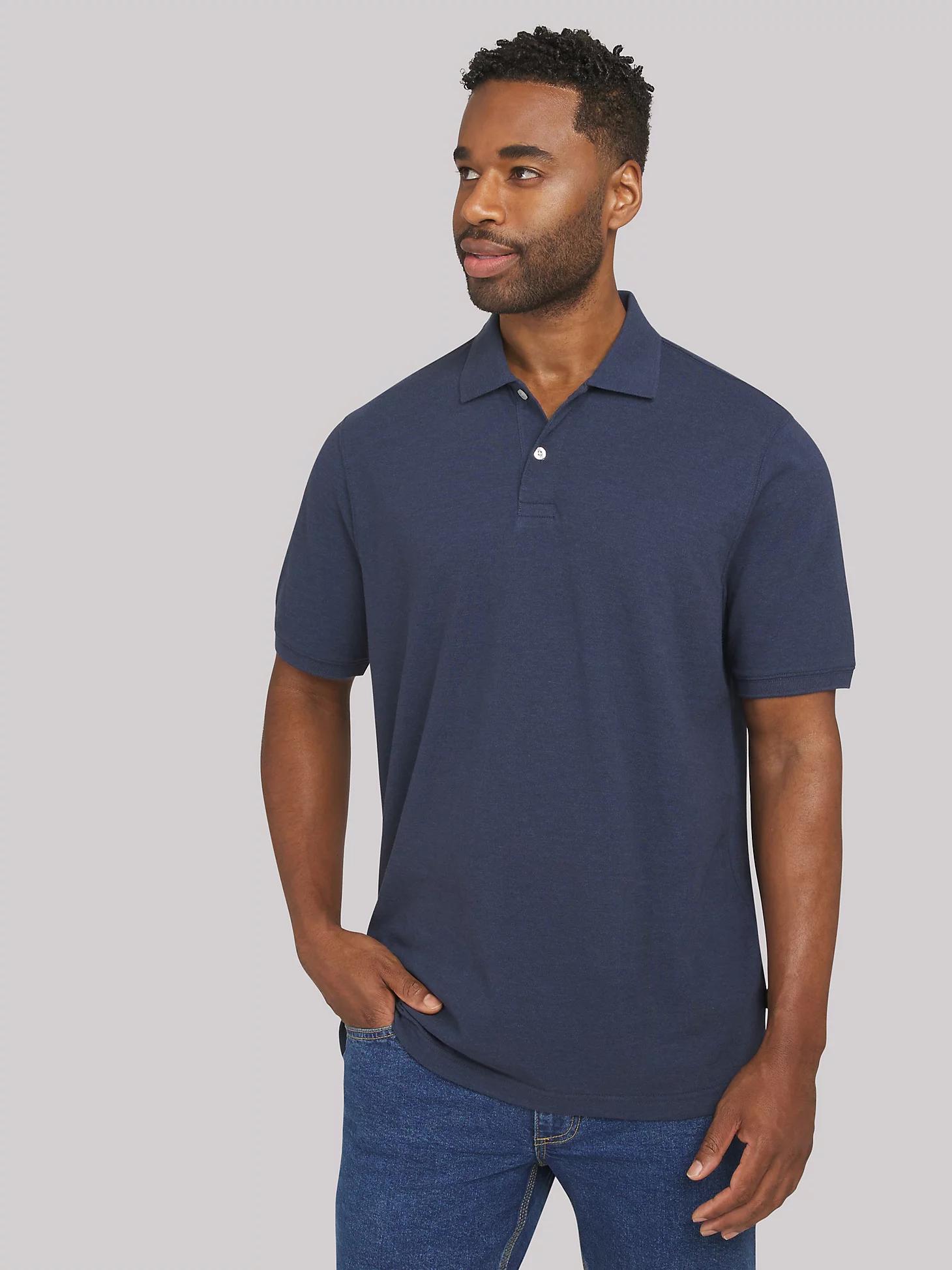 Men's Solid Performance Polo Shirt | Men's Tops & Tees | Lee® Product Image