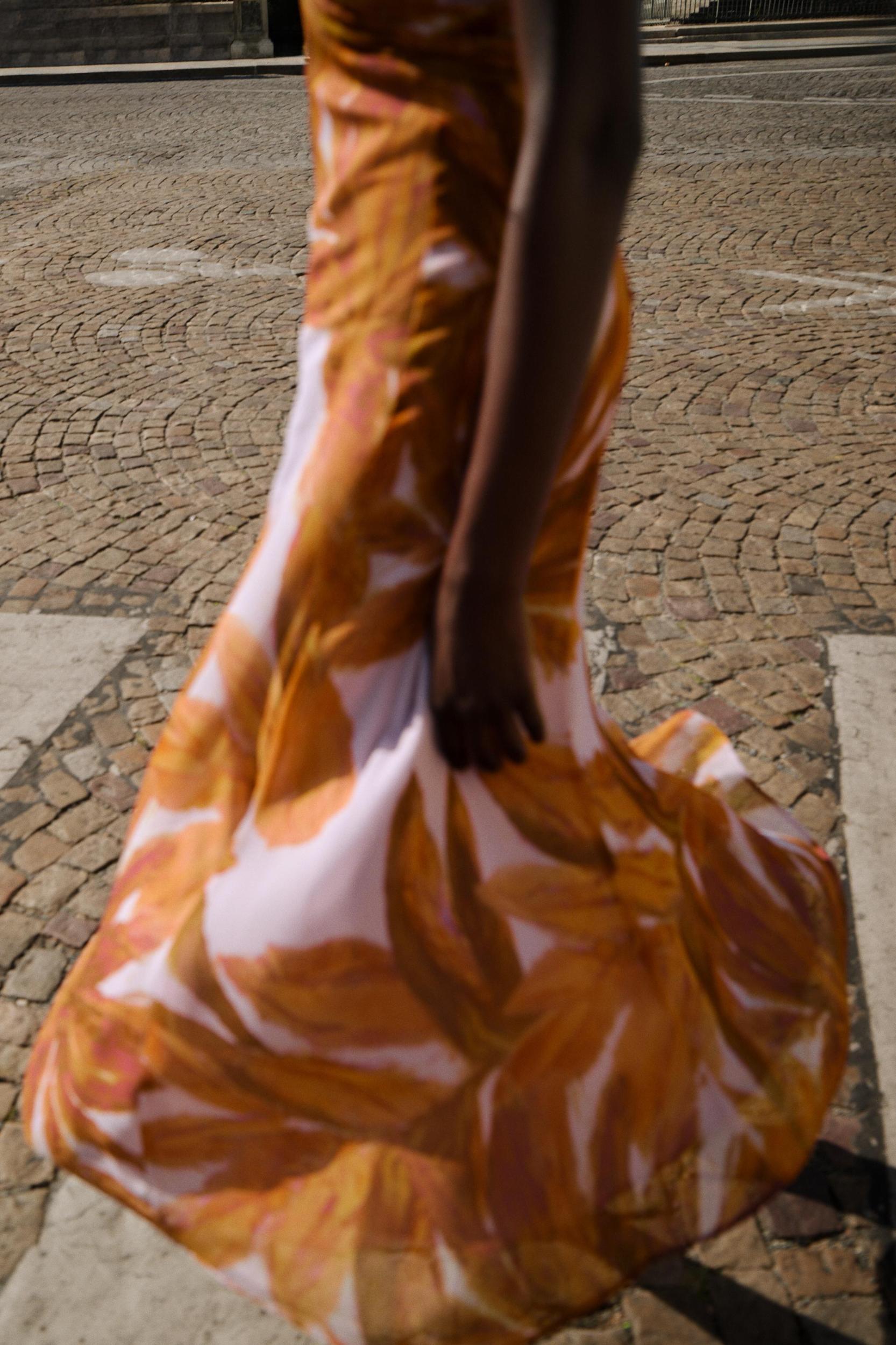 PRINTED MIDI DRESS Product Image