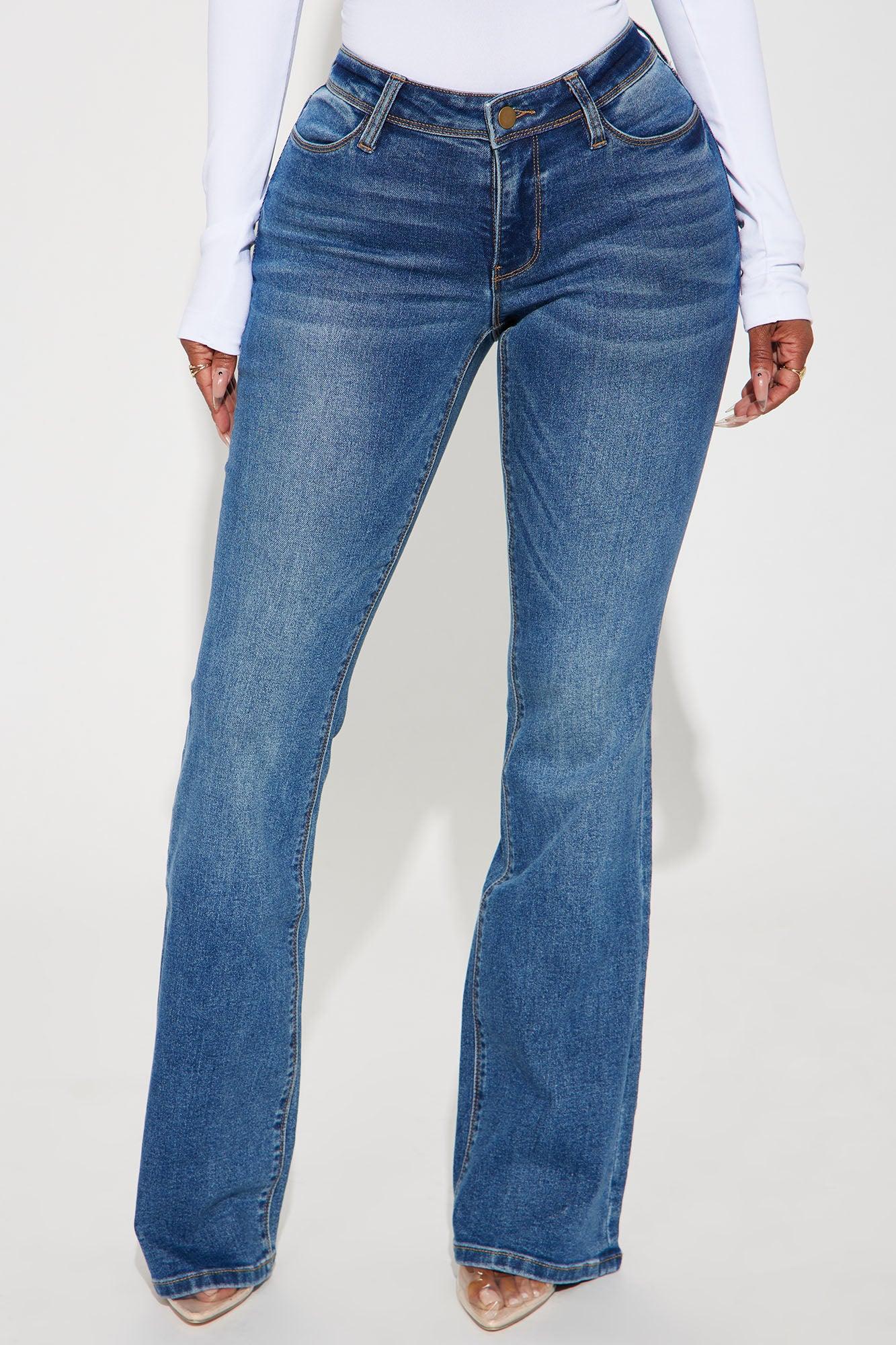 Lost Without You Soft Stretch Bootcut Jeans - Dark Wash Product Image
