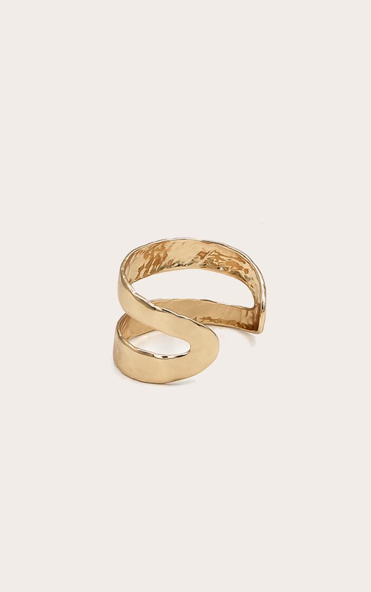 Gold Hammered Double Bangle Product Image