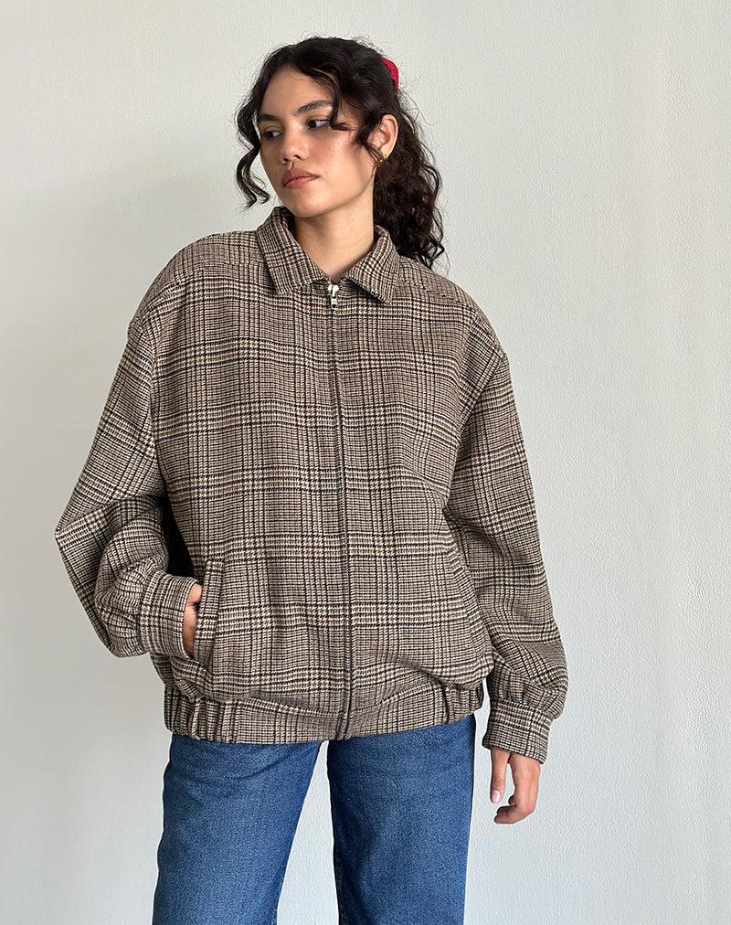 Kassira Jacket in Tonal Brown Check Female Product Image