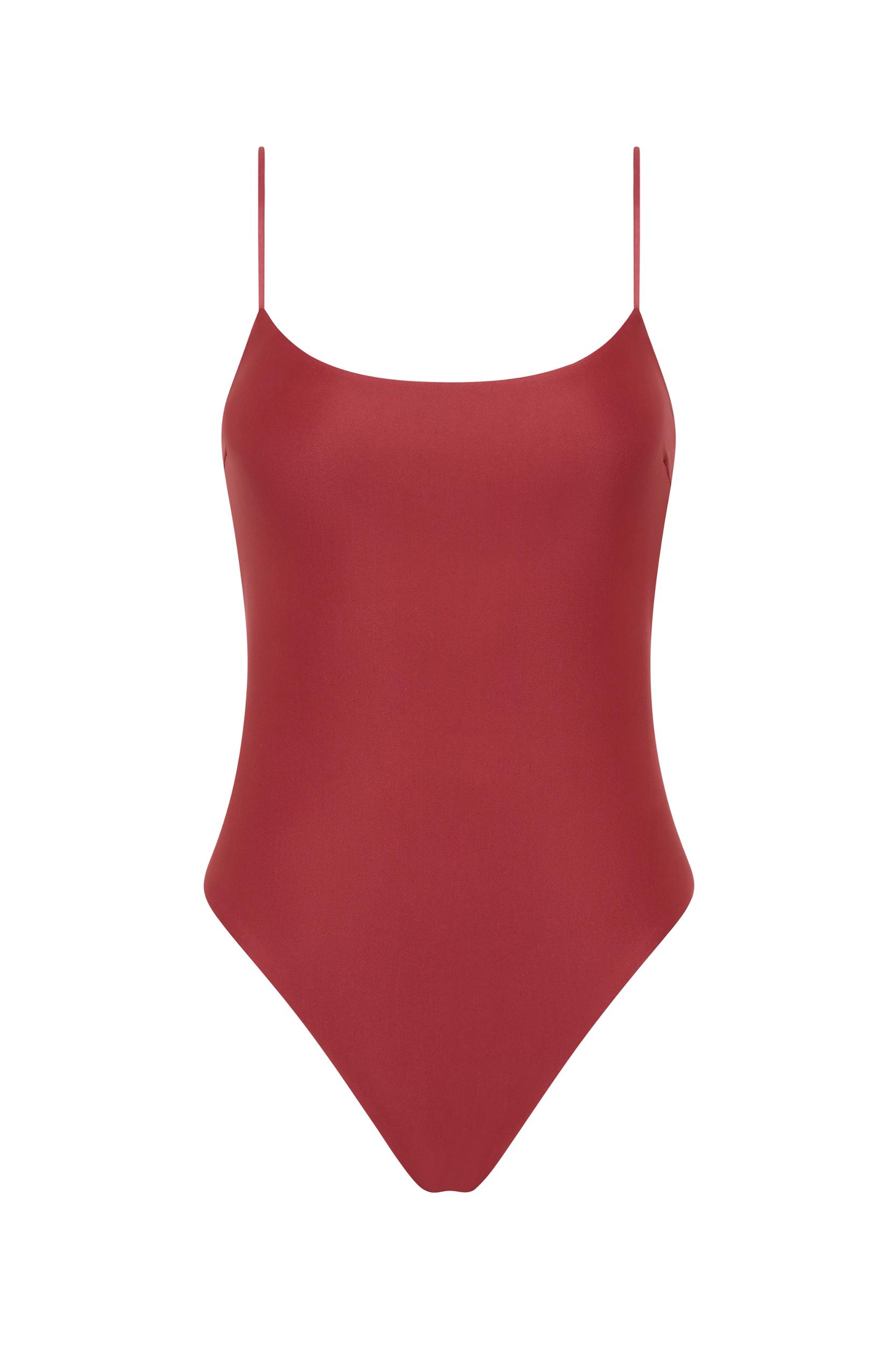Cabo String One Piece Wine - Final Sale Product Image