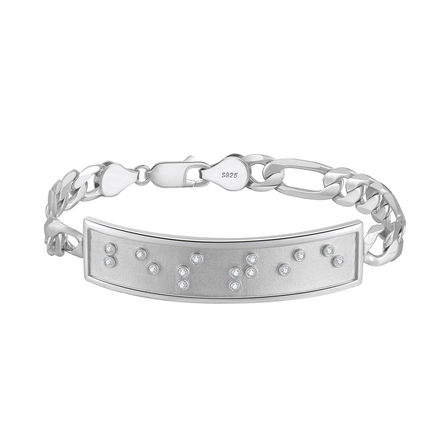 Touchstone Bestie ID Link Bracelet in Silver Product Image
