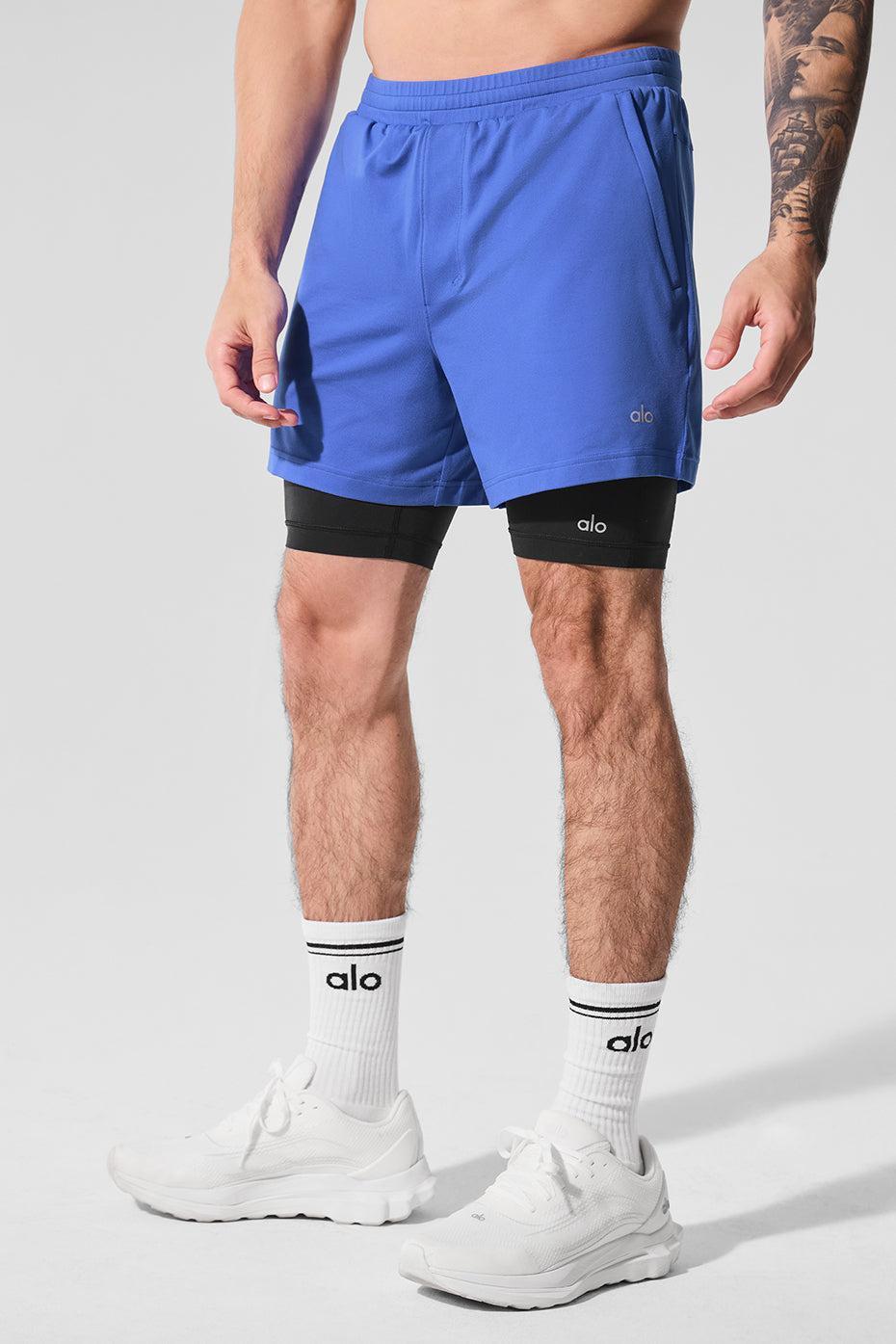 Conquer React 2-In-1 Performance Short - Marathon Blue/Black Product Image