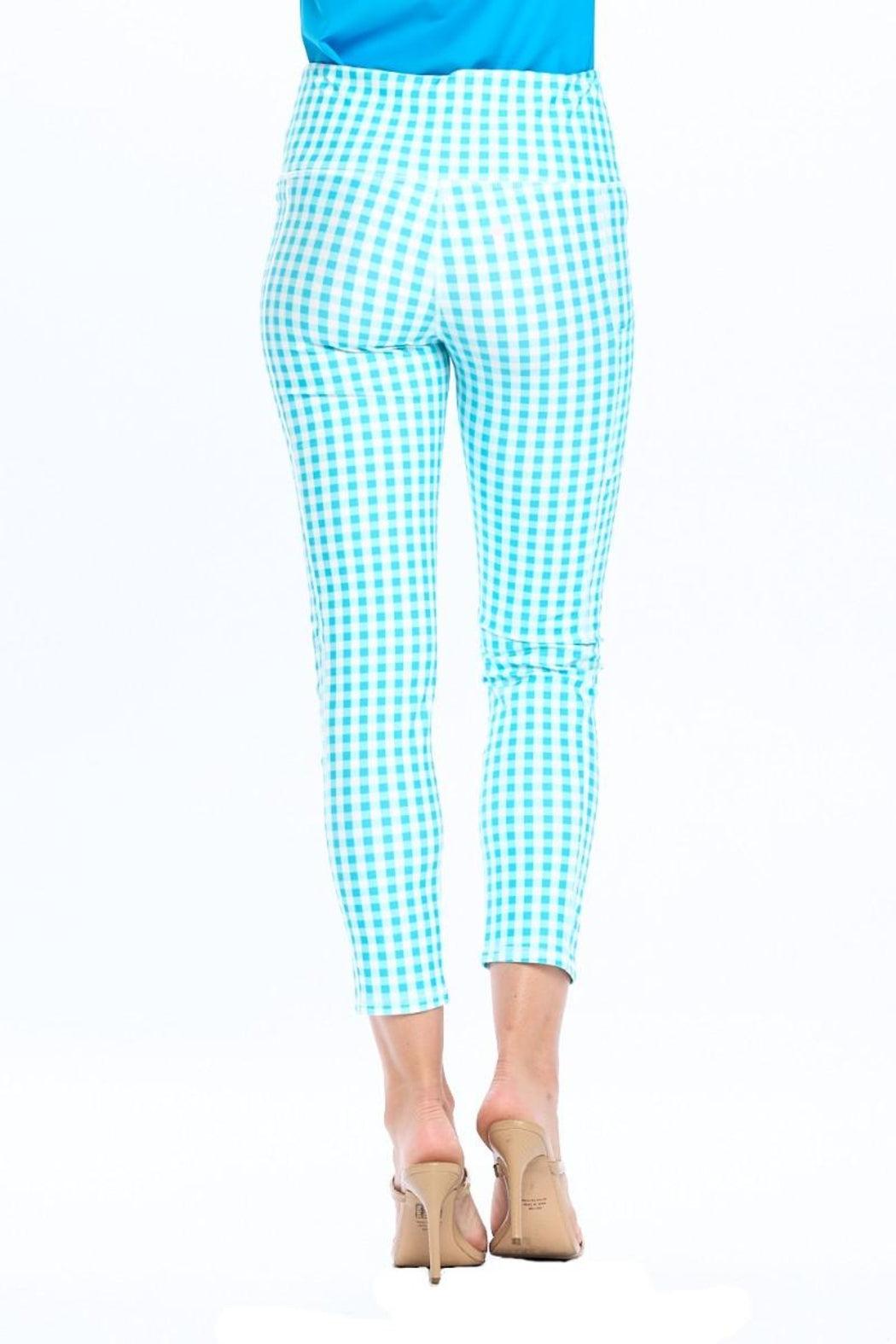 Aqua Plaid Legging Product Image