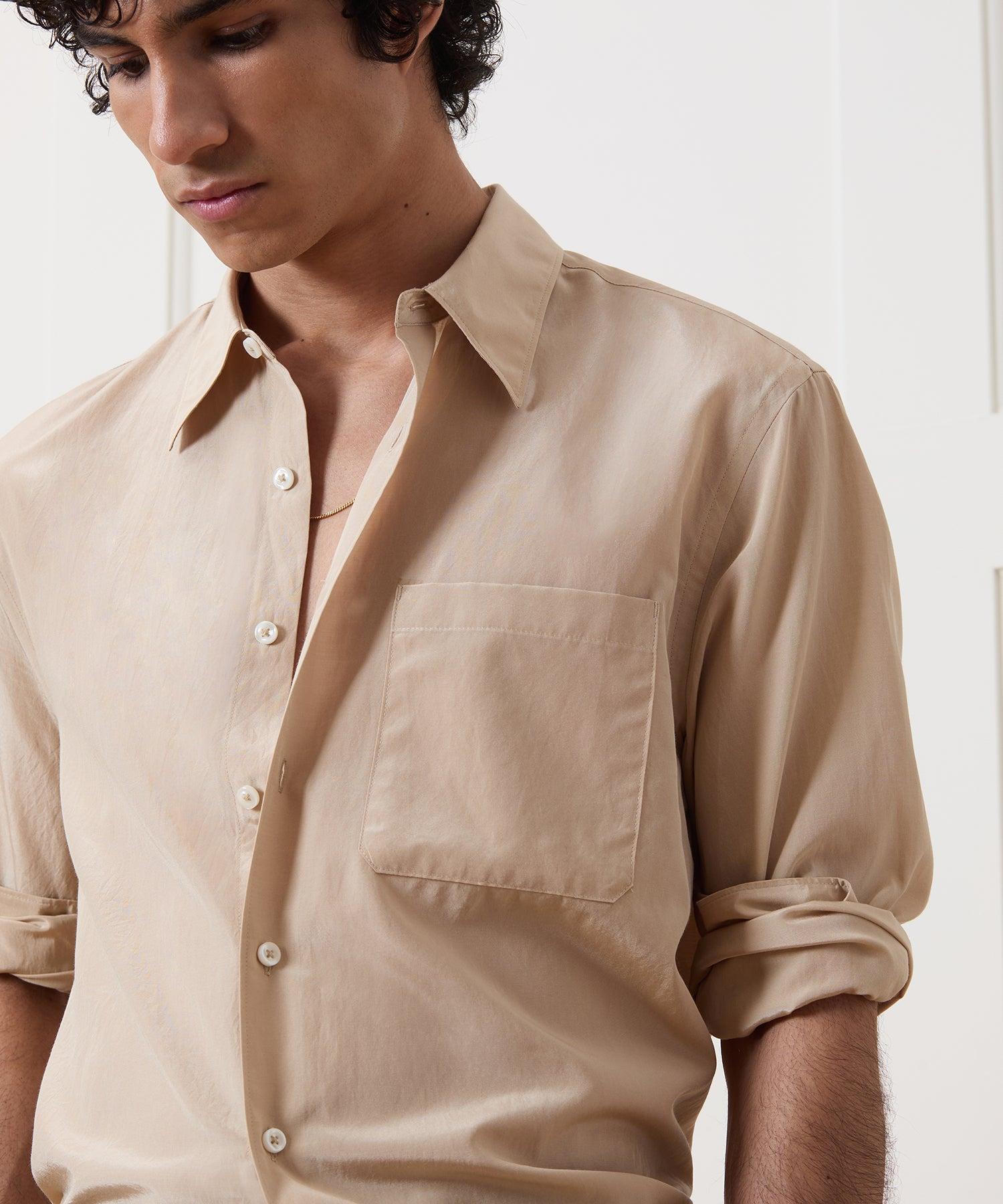 Cotton-Silk Big Shirt Product Image