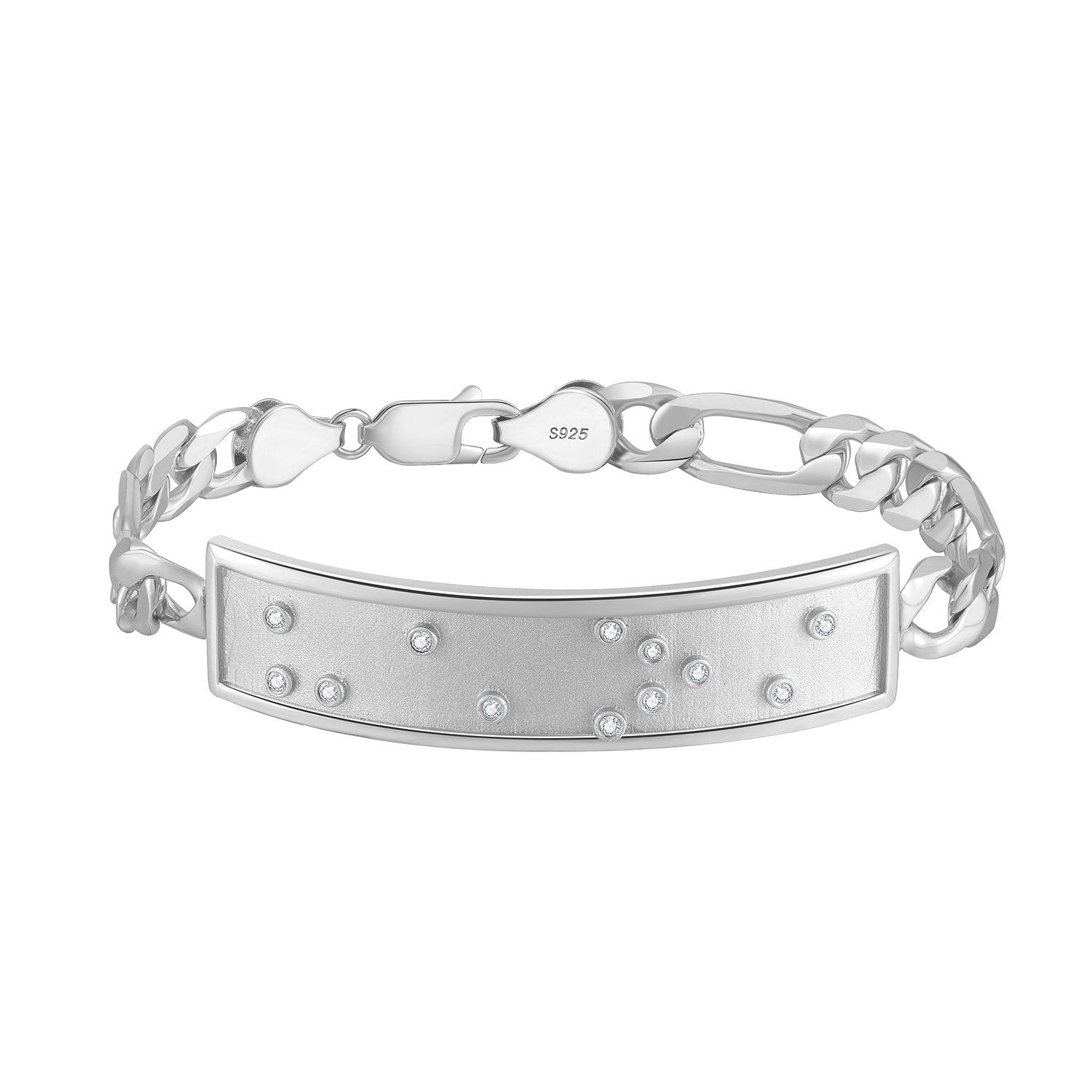 Touchstone I Love You ID Link Bracelet in Silver Product Image