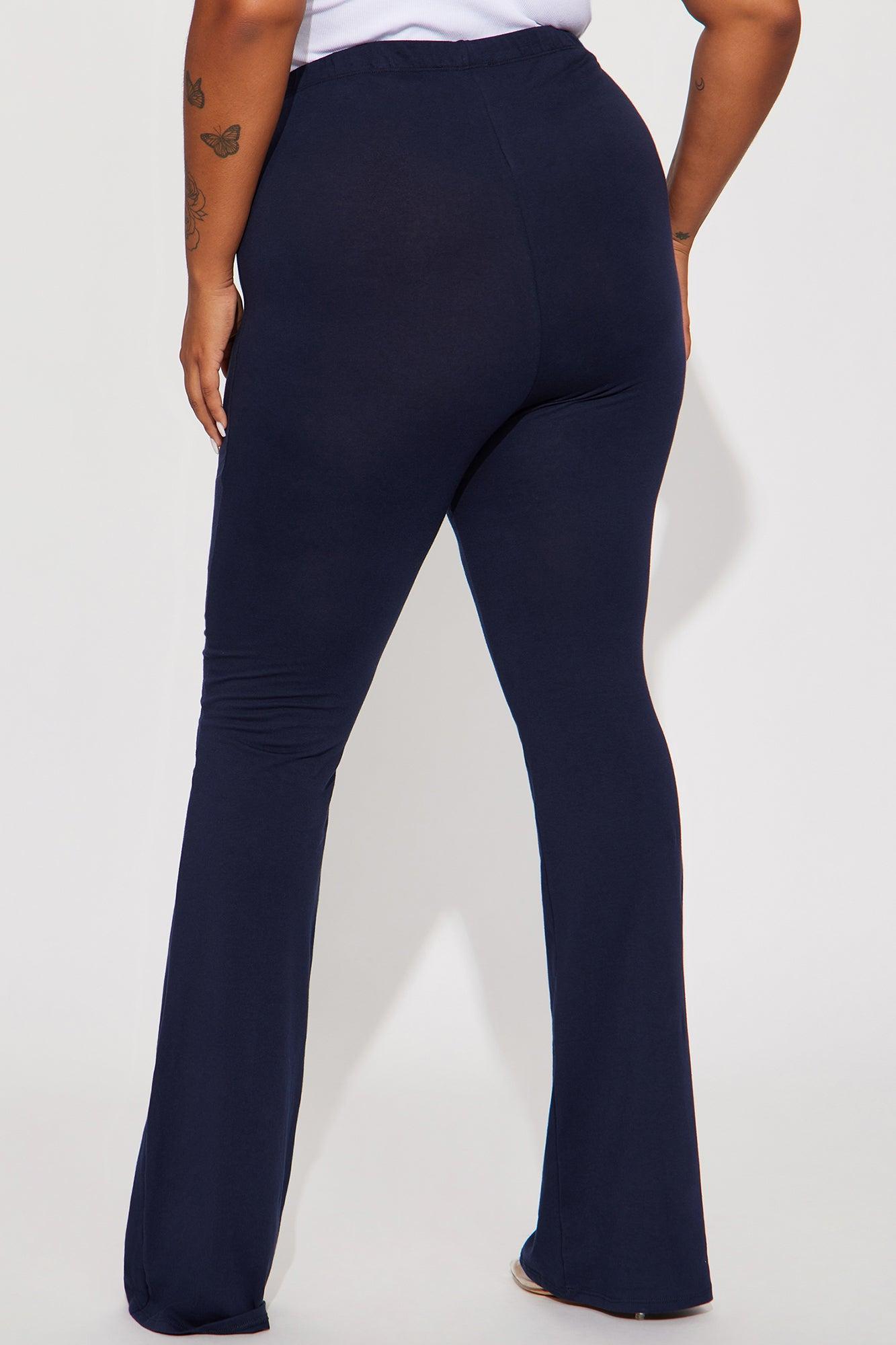 Tall Adriana Flare Pant - Navy Product Image