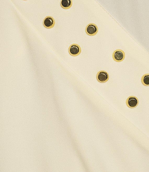 MICHAEL Michael Kors Astor Stud Faux Wrap Top Product Image