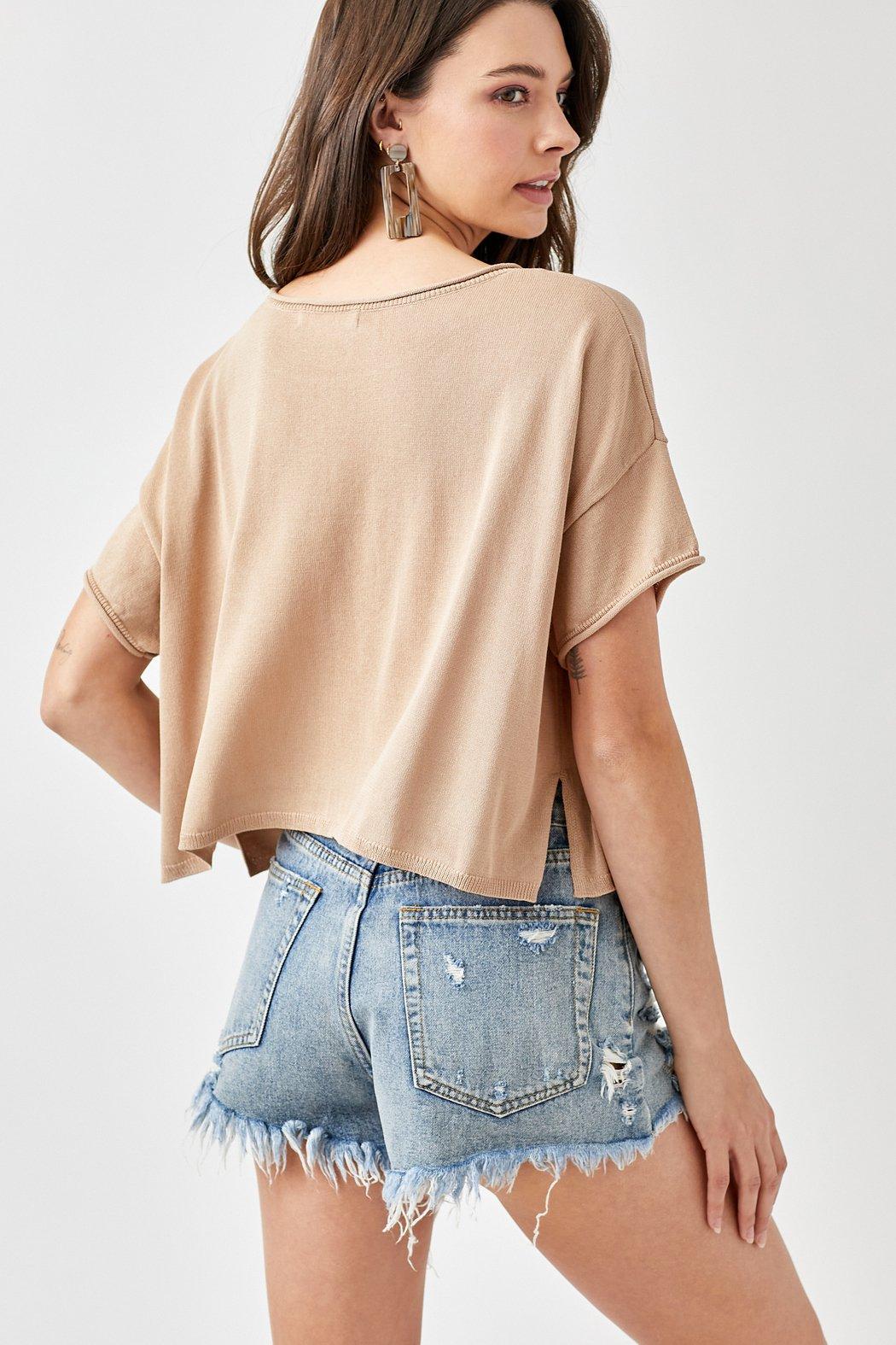 Knit Crop Top Product Image