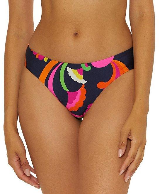 Trina Turk Pool Side Swirl Reversible Hipster Swim Bottom Product Image