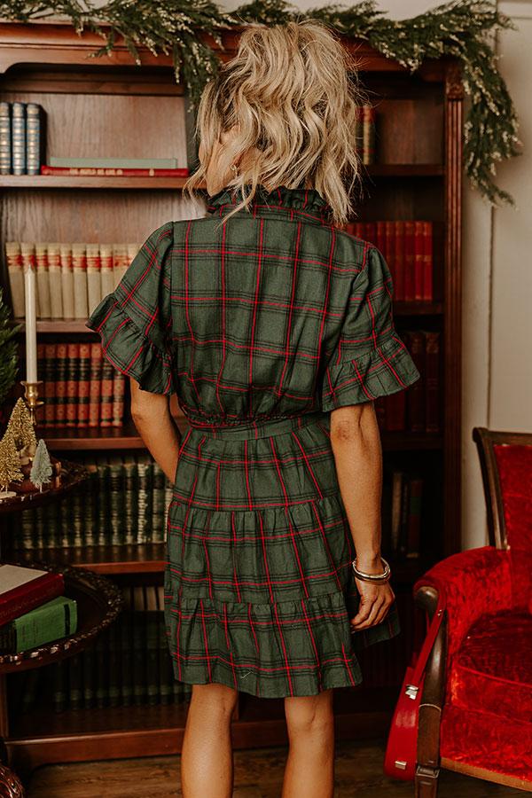 Apple Orchard Dreaming Plaid Mini Dress Product Image
