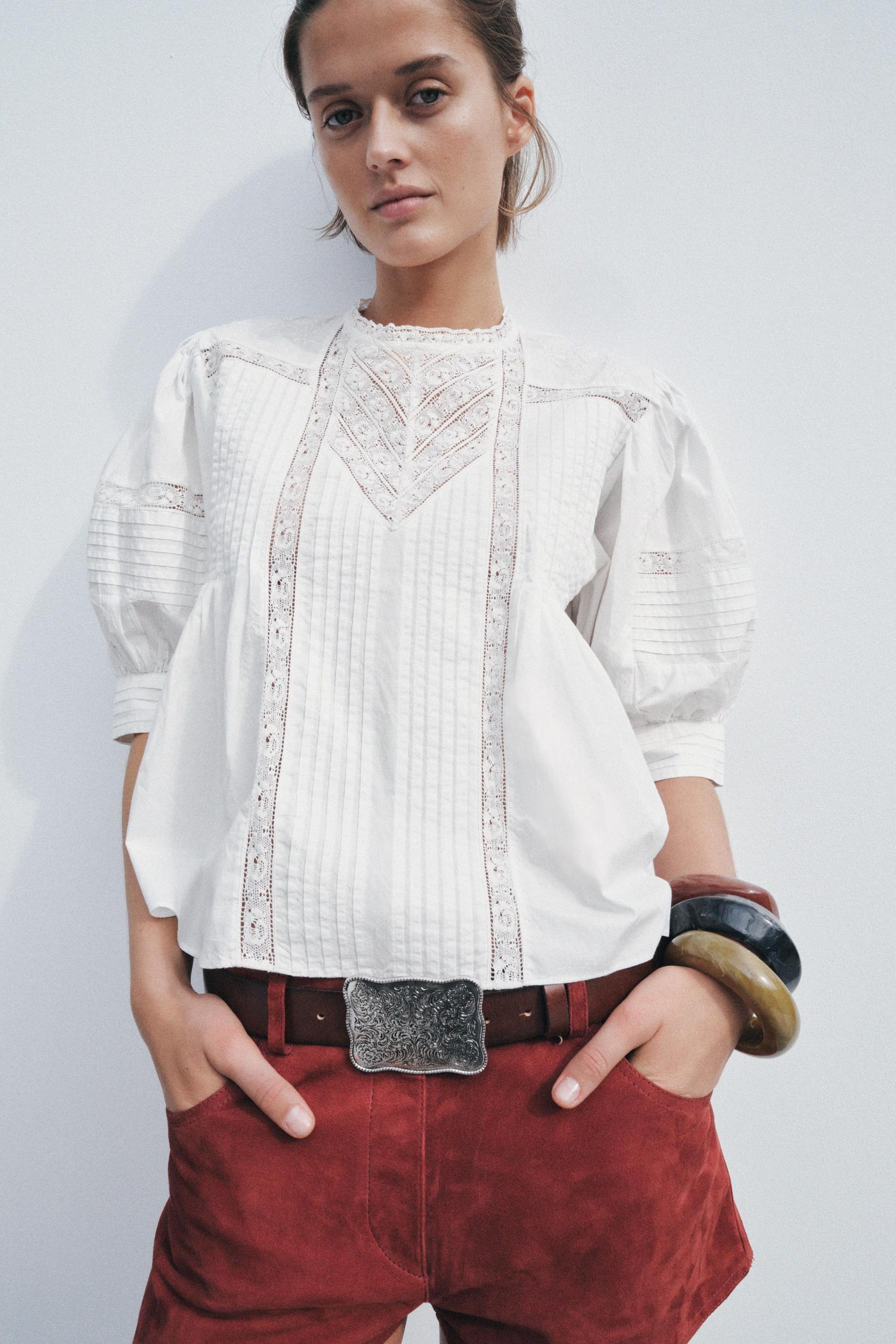 ZW COLLECTION LACE BLOUSE Product Image