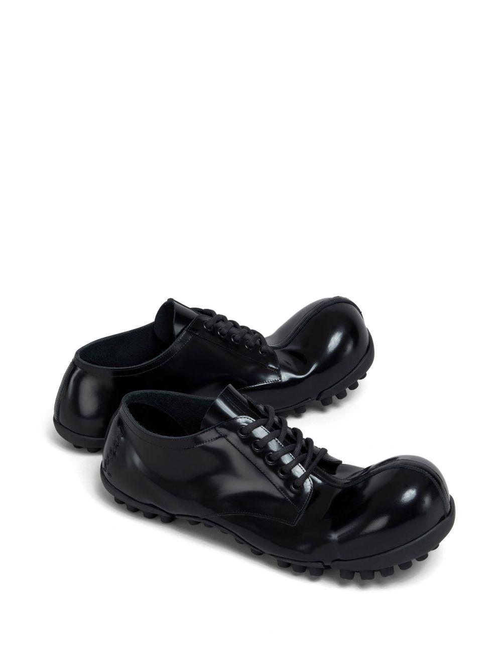 calf-leather round-toe derby shoes Product Image