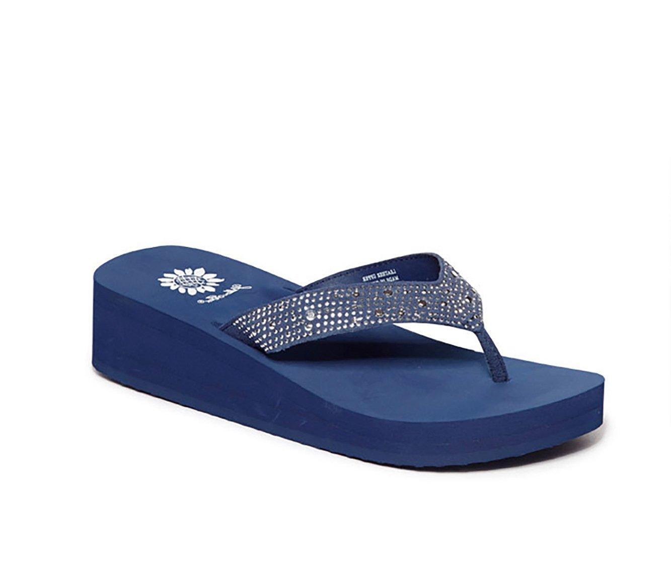 Women's Yellow Box Africa Wedge Flip-Flops Product Image
