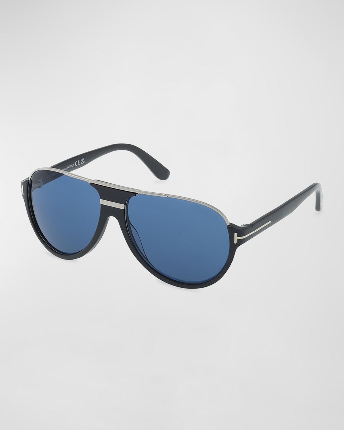 Mens 59MM Dimitry Pilot Sunglasses Product Image
