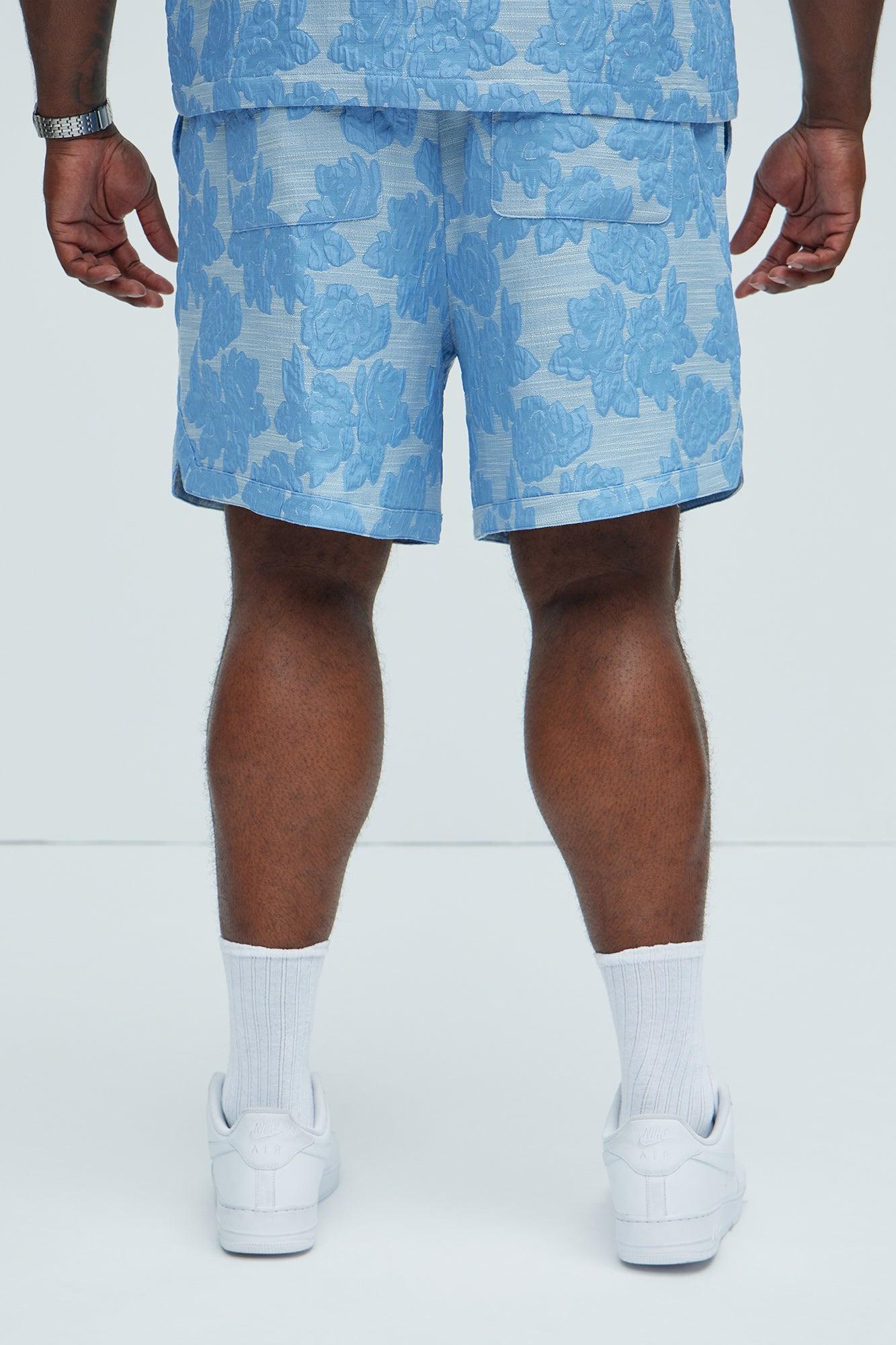 Bartlett Jacquard Shorts - Blue/combo Product Image