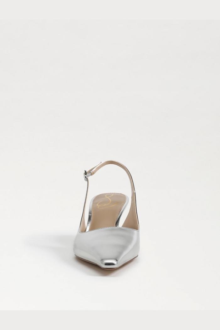 Bianka Slingback Pump - Soft Silver Patent Product Image