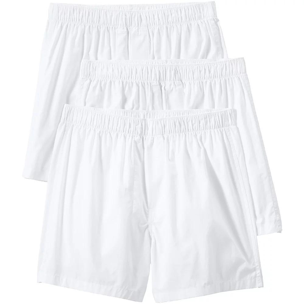 Men's Lands' End 3-Pack Essential Boxers,  Product Image