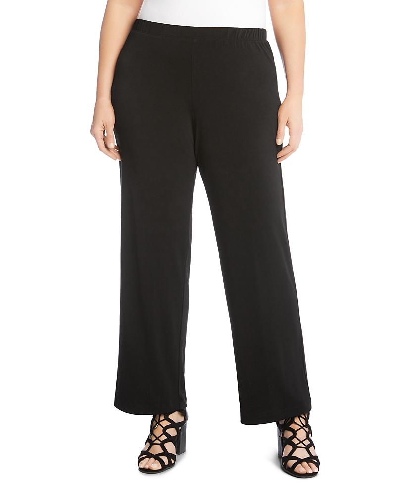 Karen Kane Plus Crepe Straight-Leg Pants Product Image