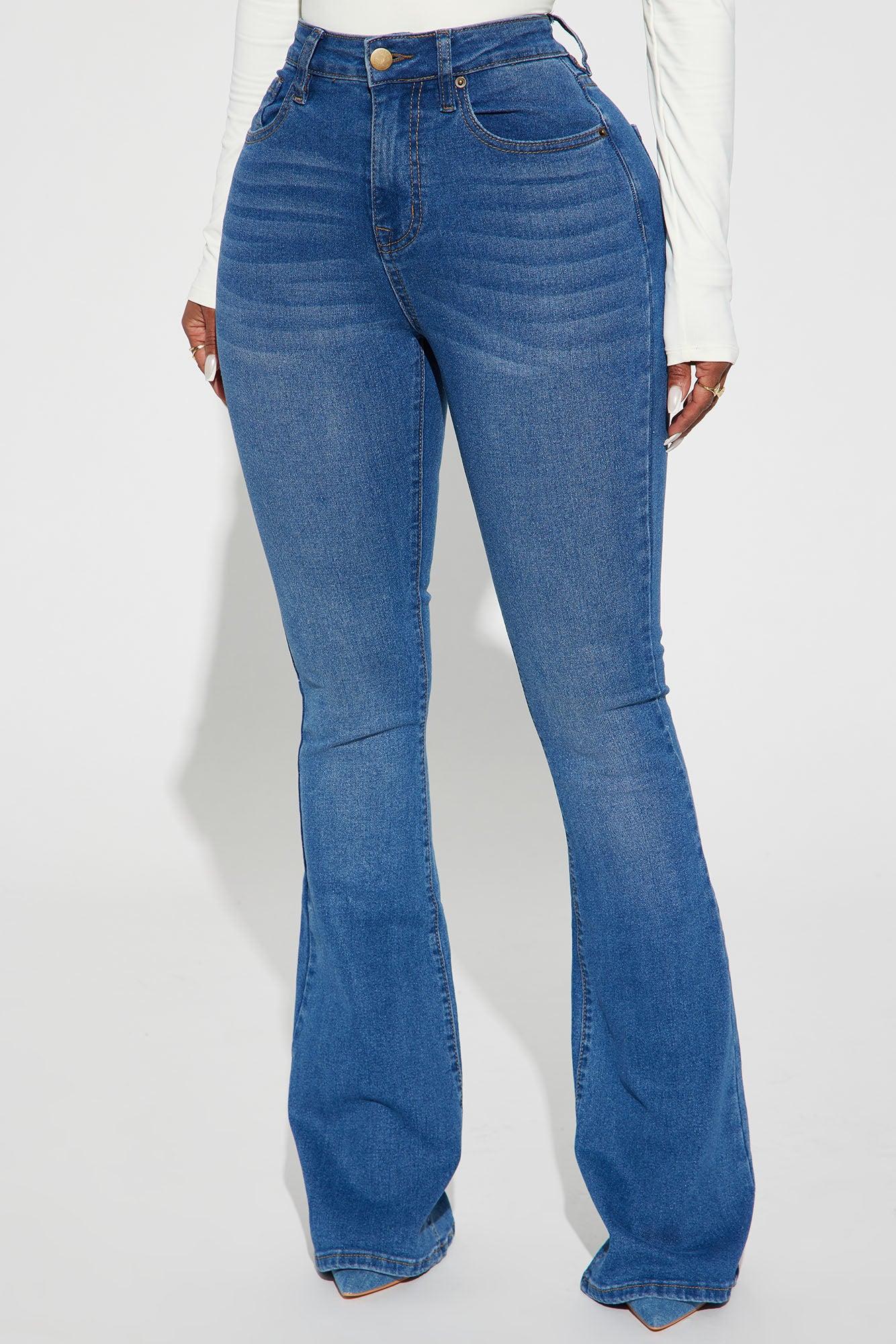Tucson High Rise Stretch Flare Jeans - Medium Wash Product Image