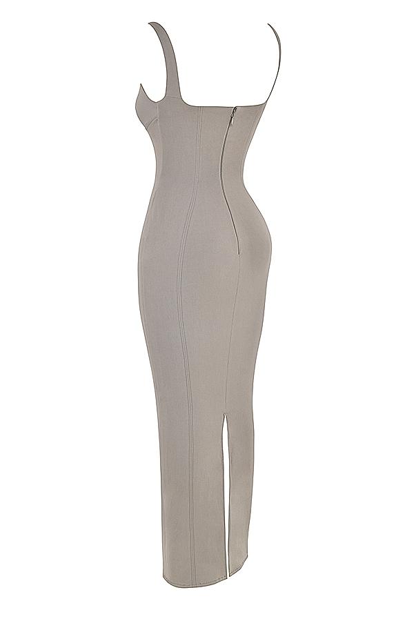 Rea  smoke bodycon maxi dress Product Image