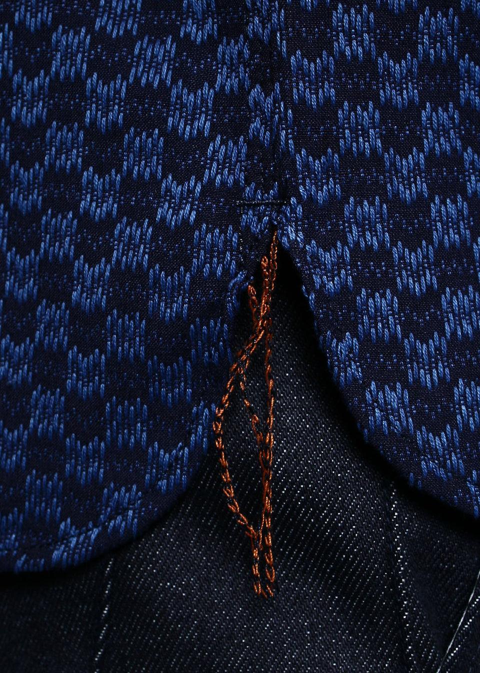 Work Shirt // Indigo Sashiko Wavy Check Product Image