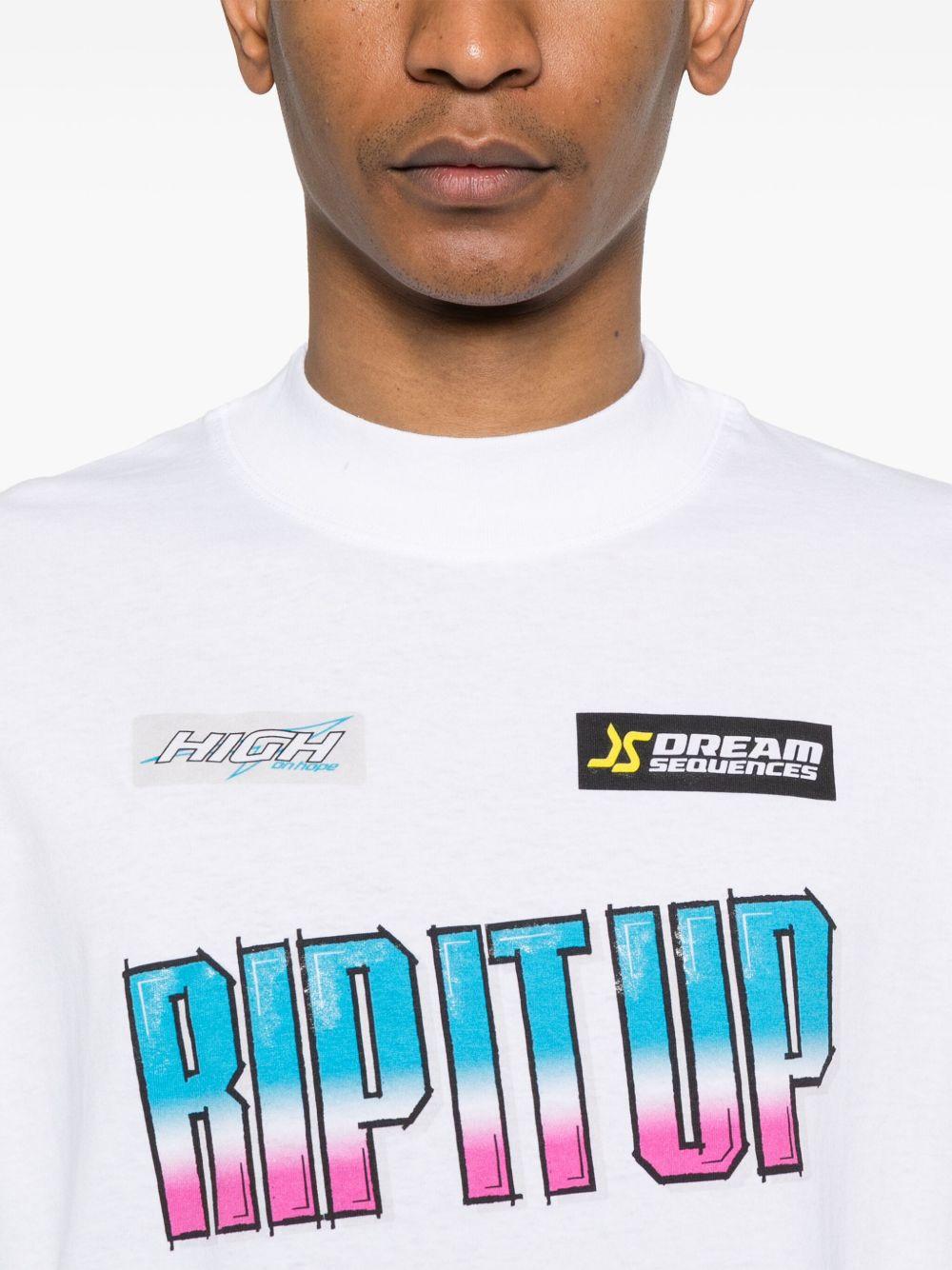 slogan-print T-shirt Product Image