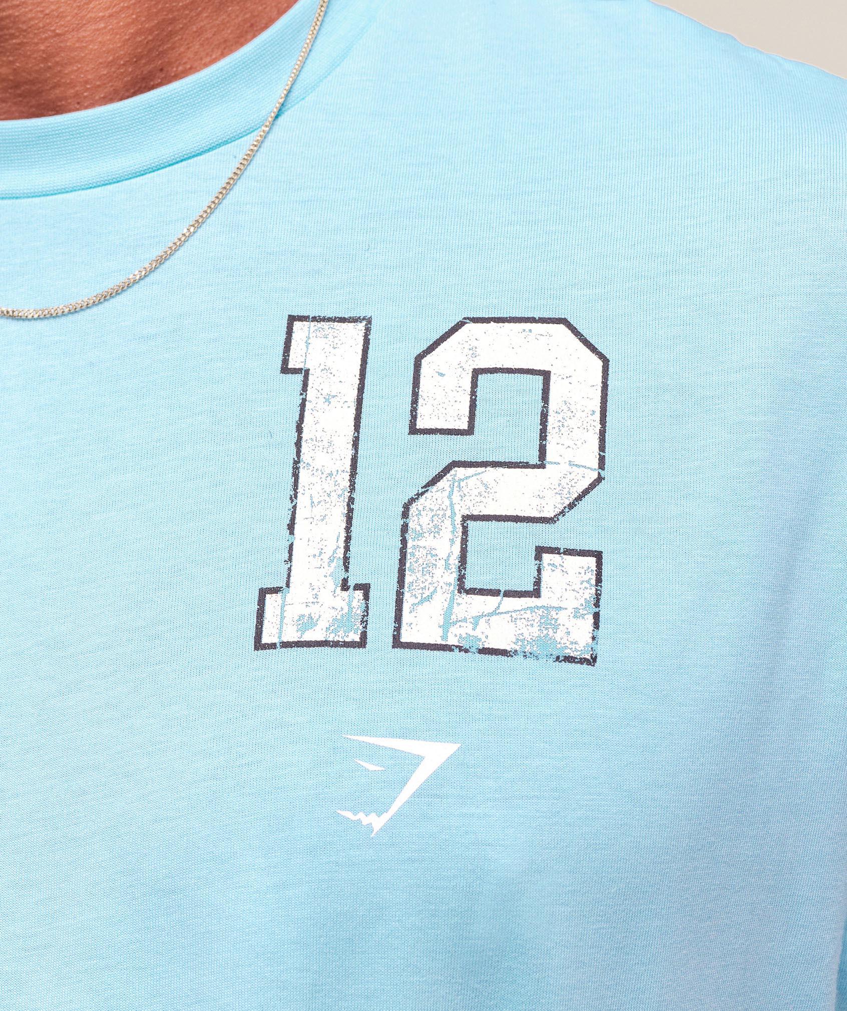 Gymshark Campus T-Shirt - Athletic Light Blue Male Product Image