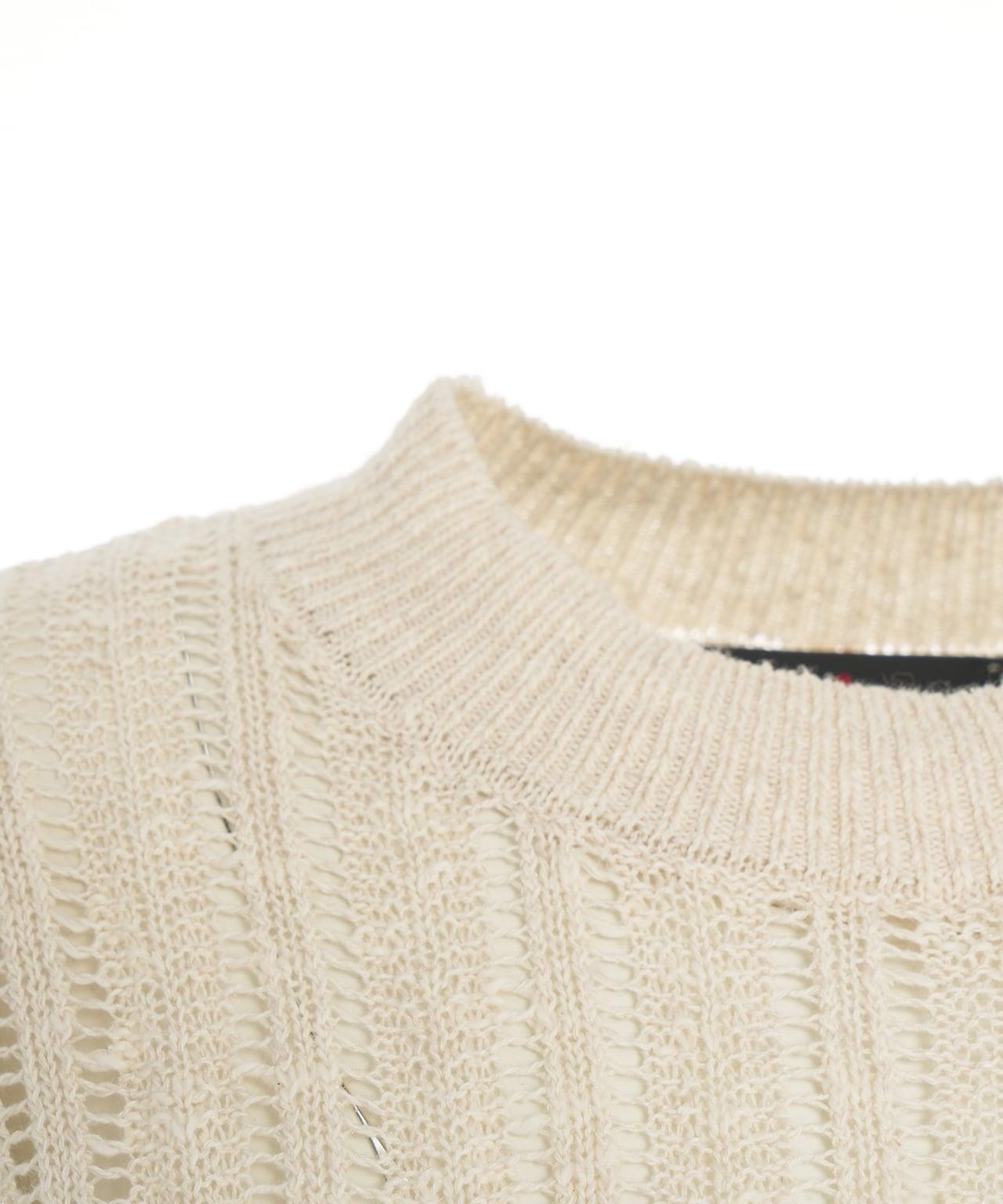 Net knit sweater Product Image