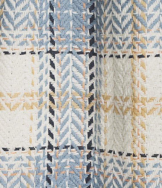 Rowm Long Sleeve Herringbone Medium Plaid Woven Shirt Product Image