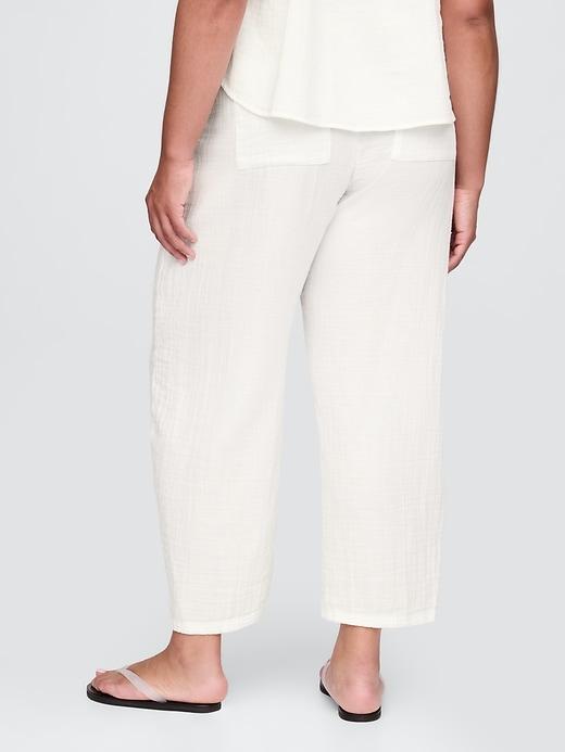Cotton Gauze Easy Barrel Pants Product Image