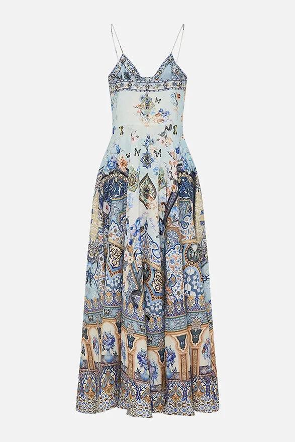 CAMILLA Long Dress With Tie Front-SALE Product Image