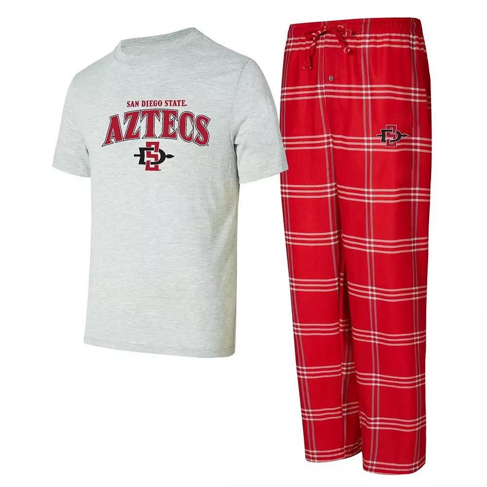 Men's Concepts Sport San Diego State Aztecs T-Shirt & Pants Sleep Set, Size: Large, Sds Red Product Image