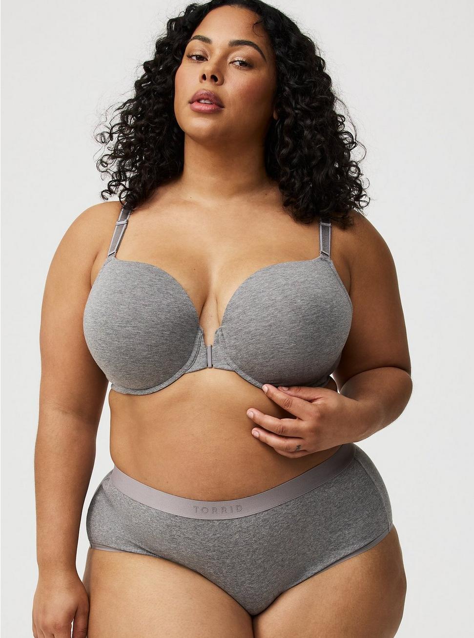 Perfect T-Shirt Push-Up Front-Close Cotton Bra Product Image