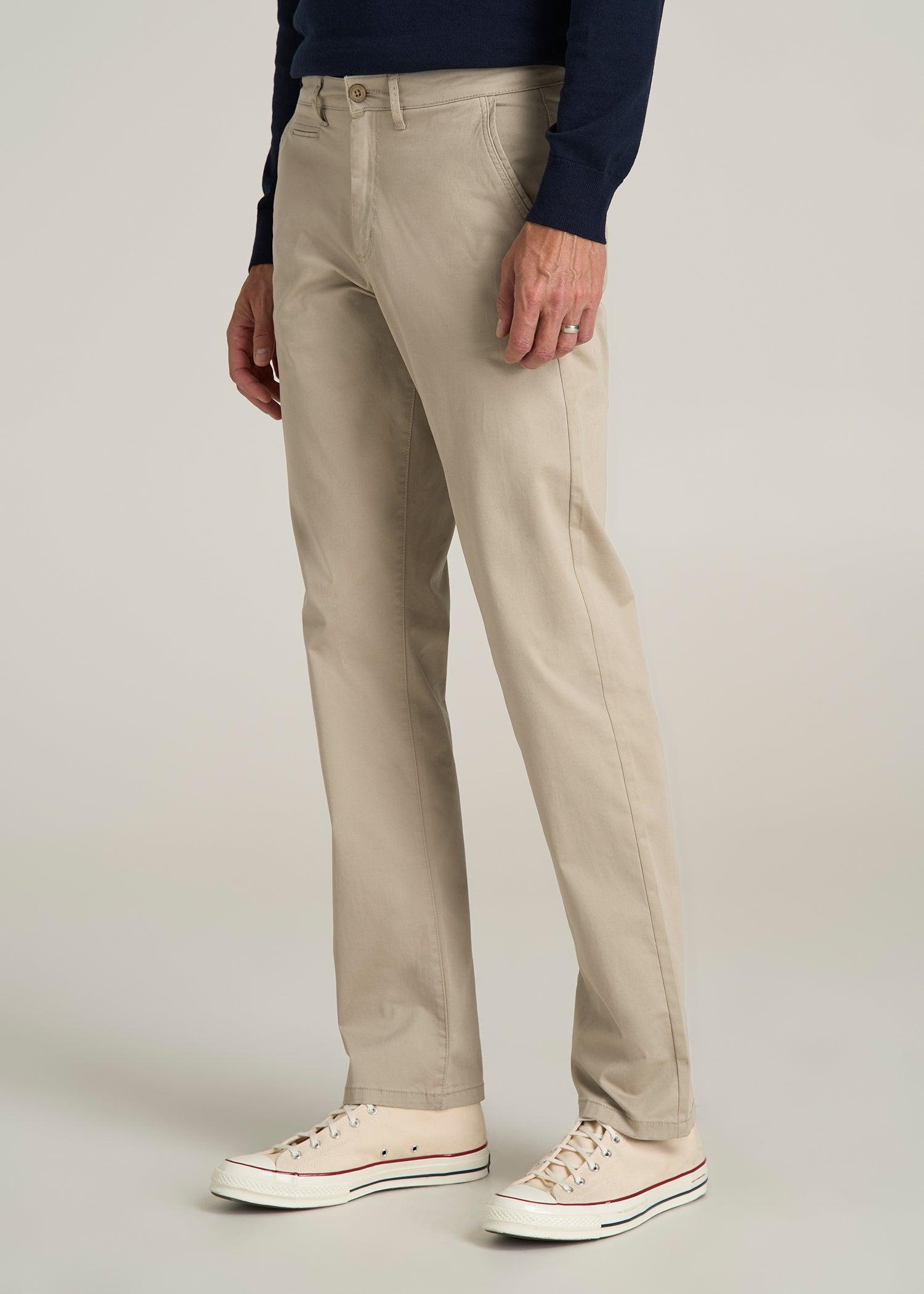 J1 STRAIGHT Leg Chinos for Tall Men in Desert Khaki Male Product Image