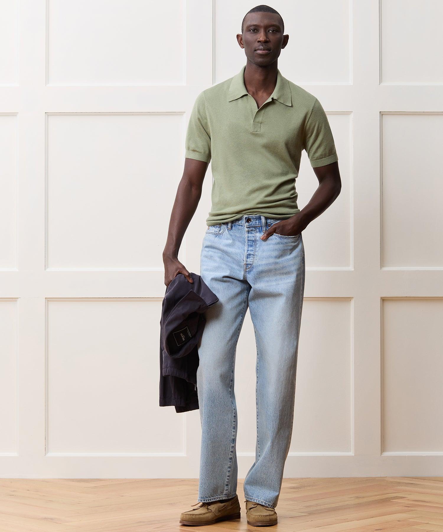 Silk-Cashmere Sweater Polo Product Image