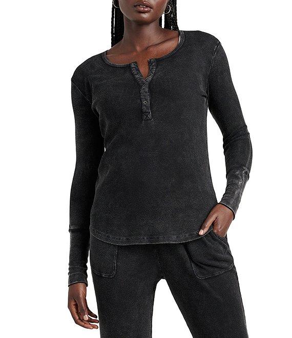 Splendid Thermal Forever Henley Long Sleeve Shirt Product Image