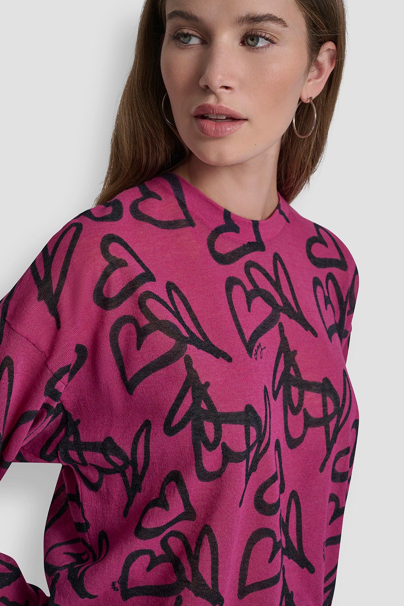GRAFFITI HEART SWEATER Product Image