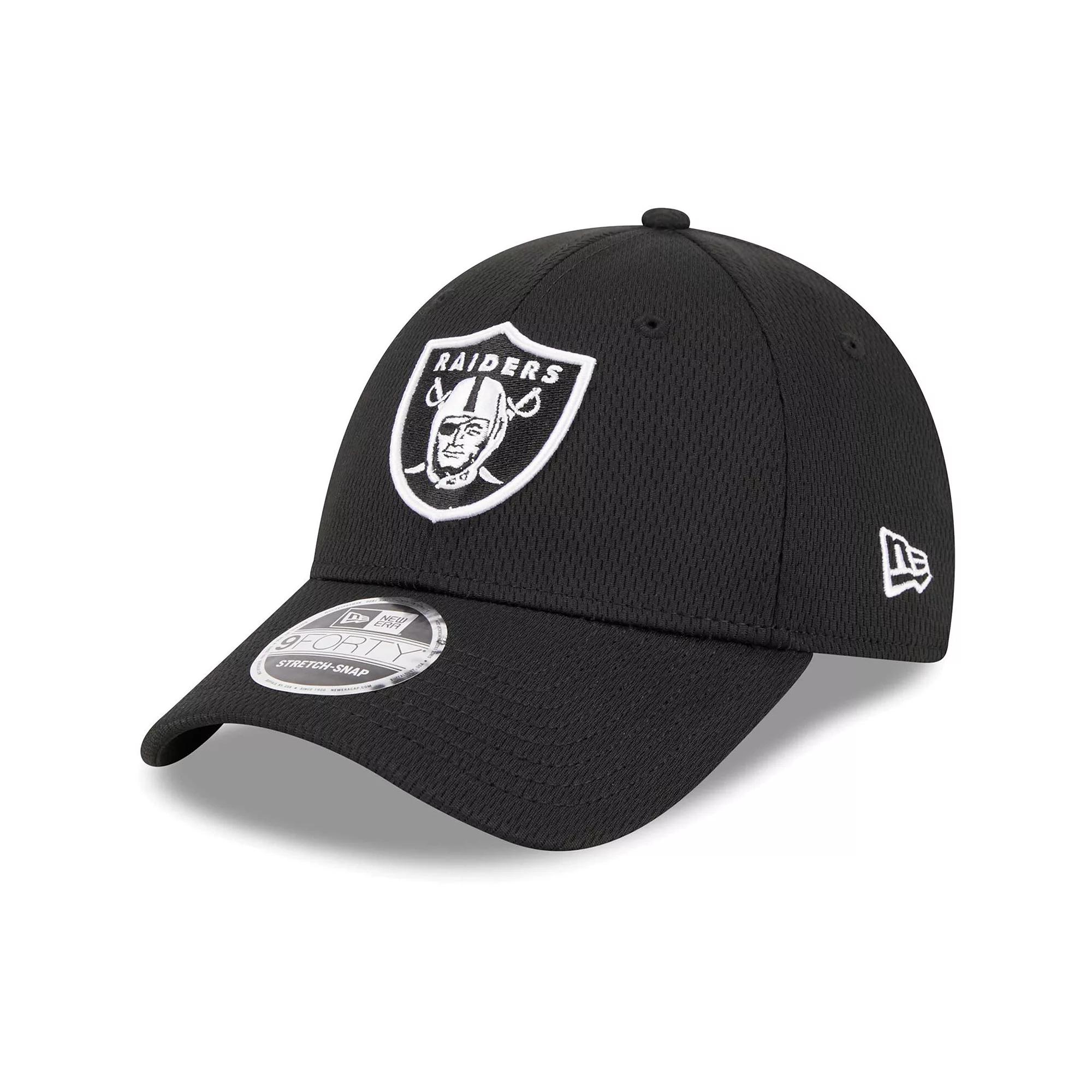 Men's New Era Black Las Vegas Raiders  Main B-Dub 9FORTY Adjustable Hat, Lvr Black Product Image