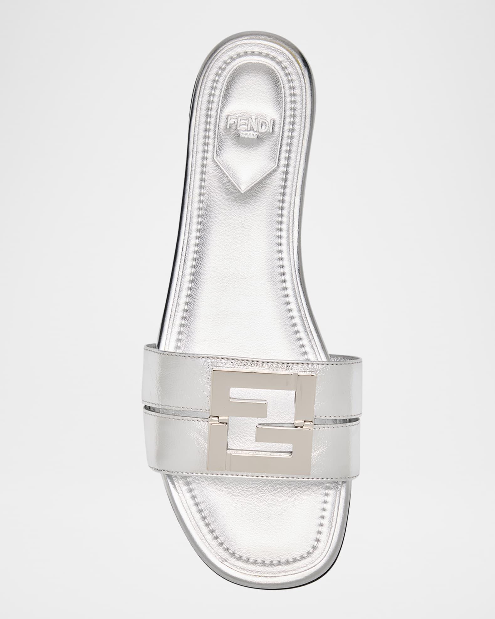 FFold Metallic Leather Sandals Product Image