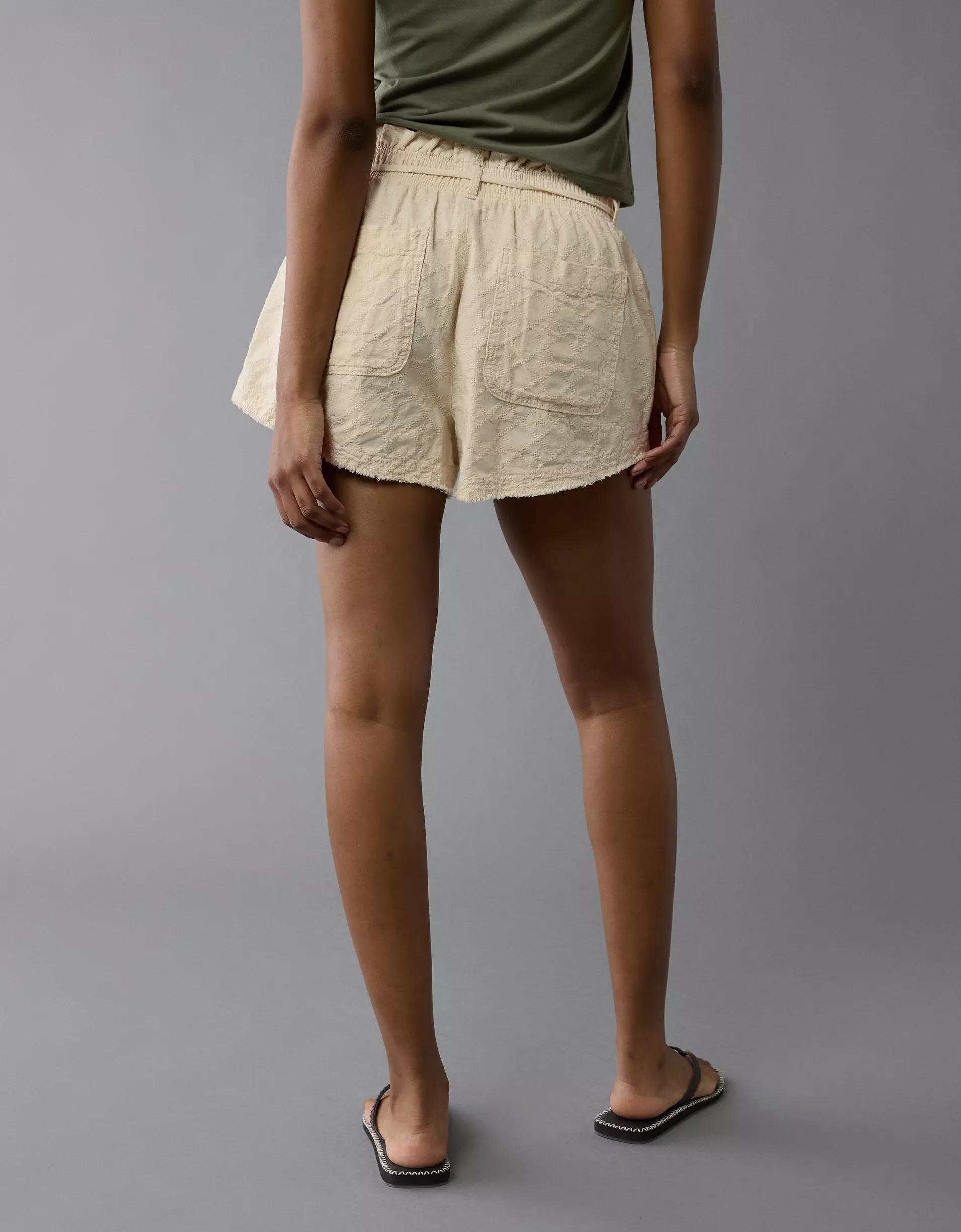 AE High-Waisted Paperbag Waist Short Product Image