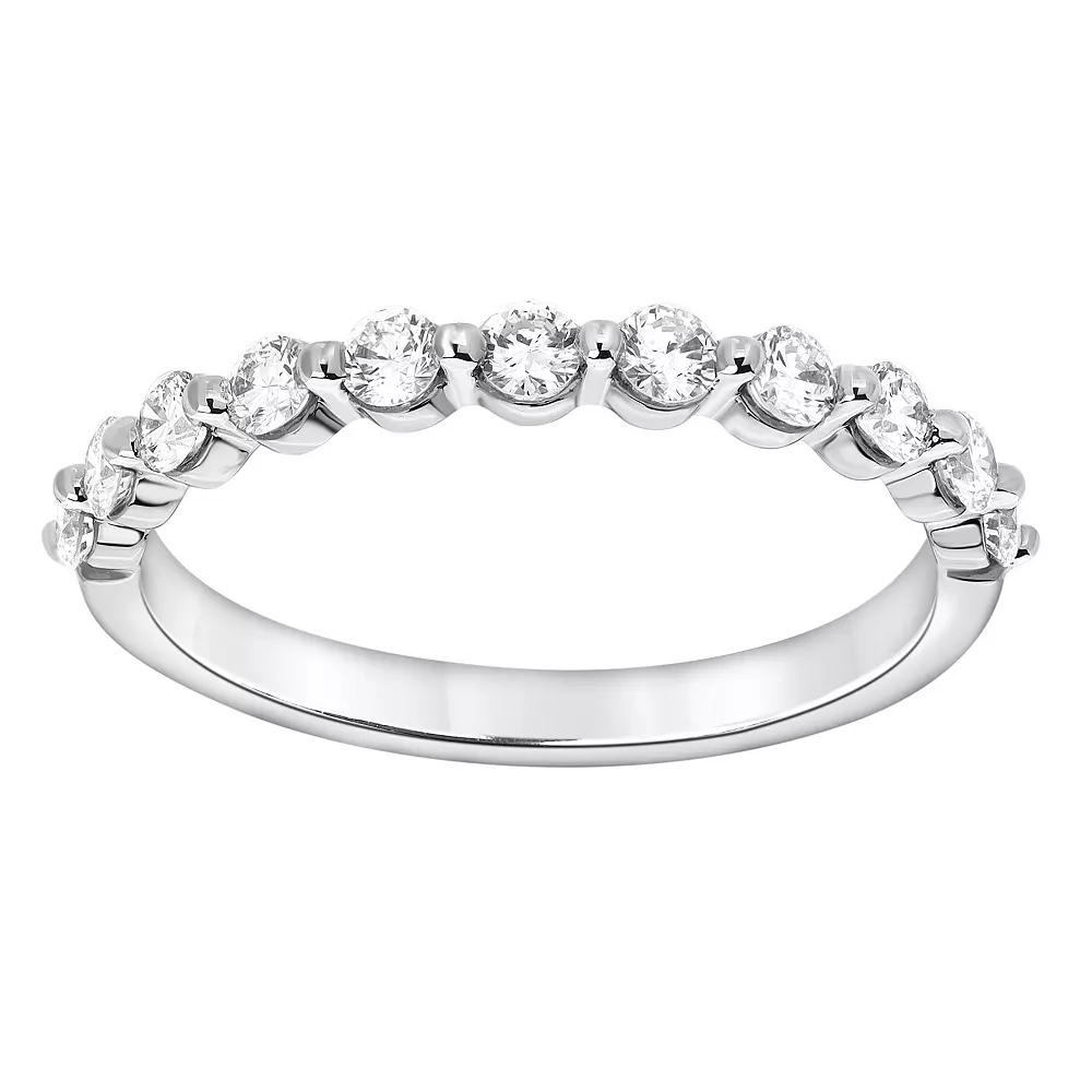 Diamond Brilliance 14k White Gold 1/2 Carat T.W. Lab-Grown Diamond Band, Womens 14k Gold Product Image