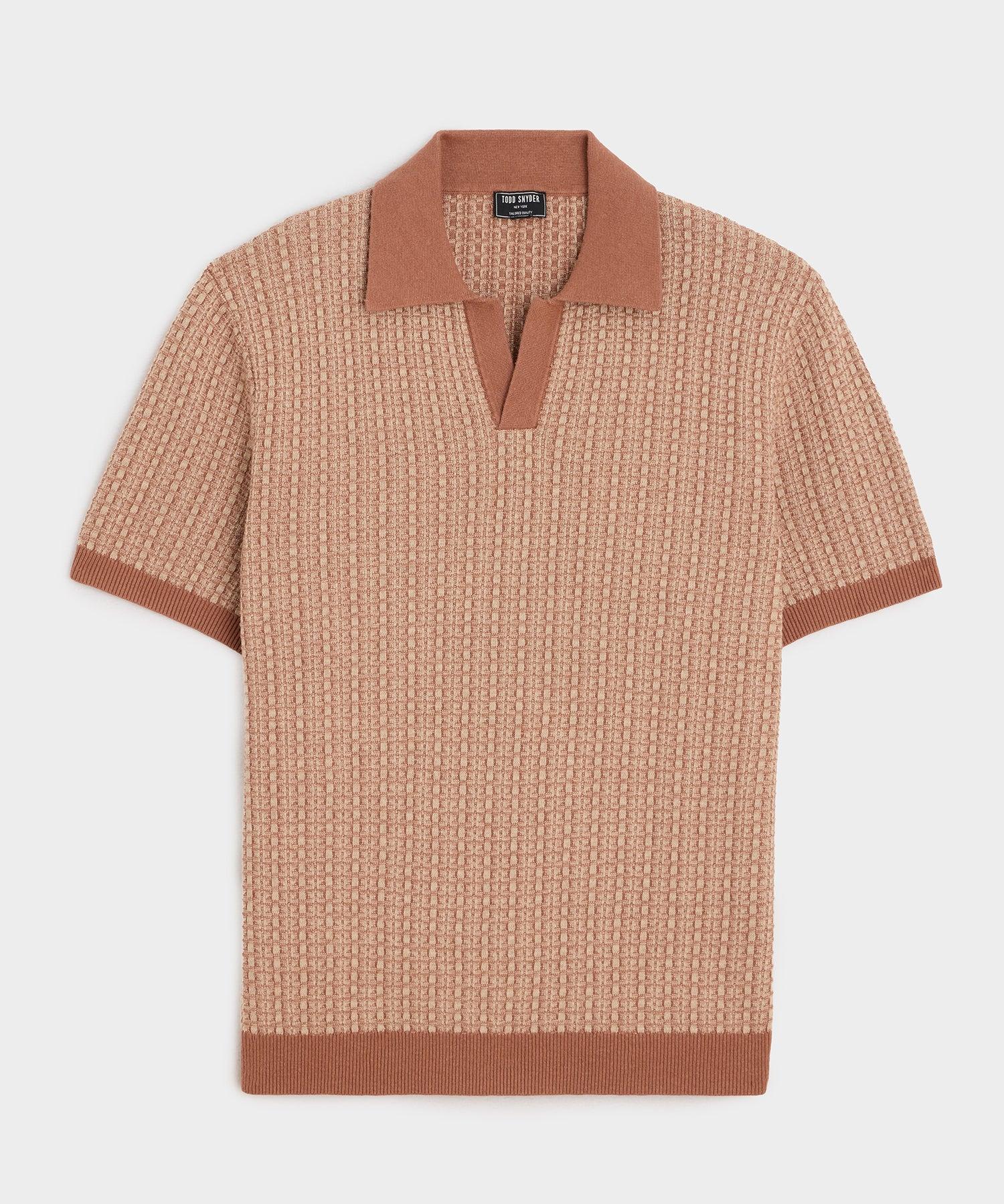 Linen Geometric Montauk Sweater Polo Product Image