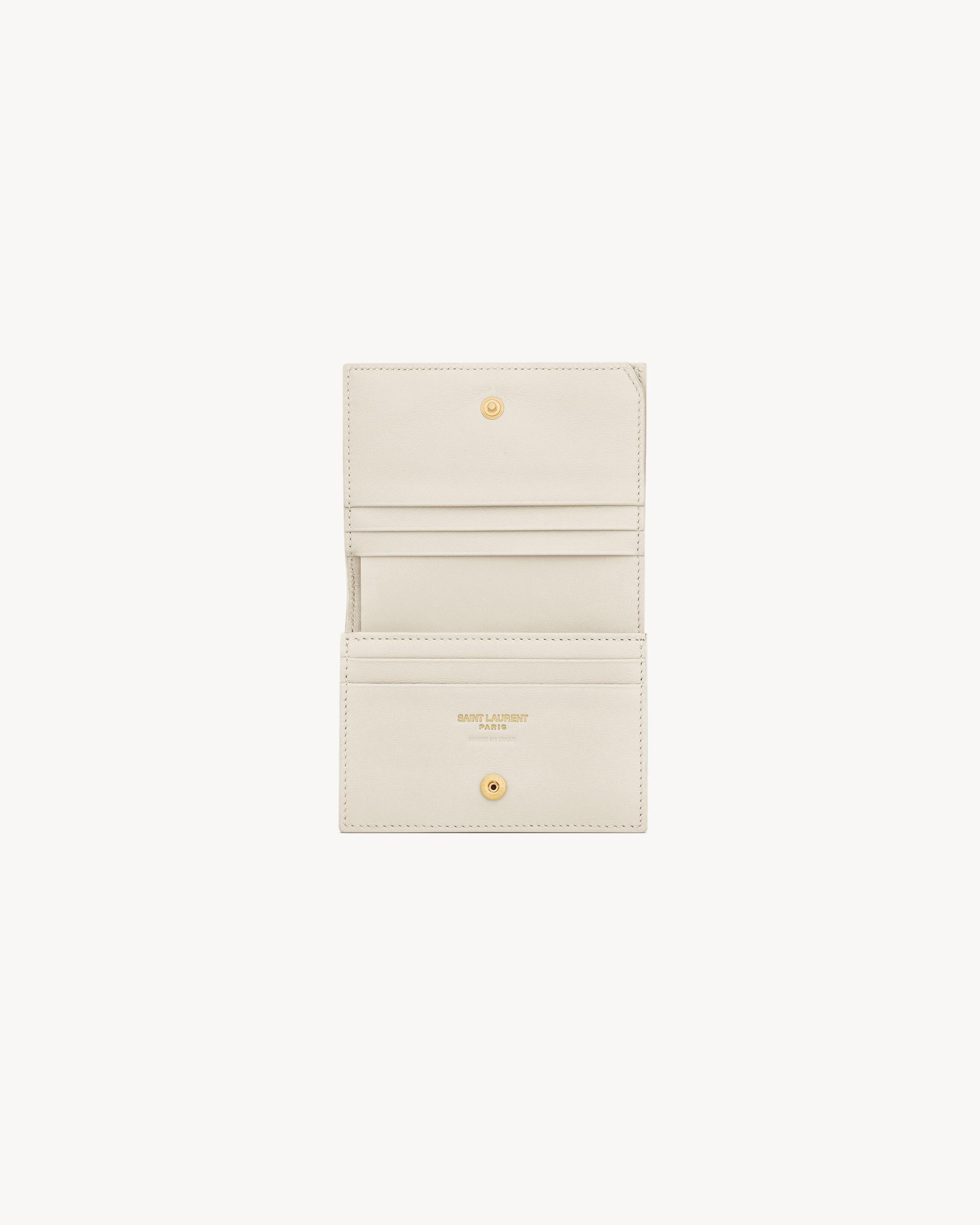 CASSANDRE MATELASSÉ FLAP CARD CASE IN LAMBSKIN Product Image