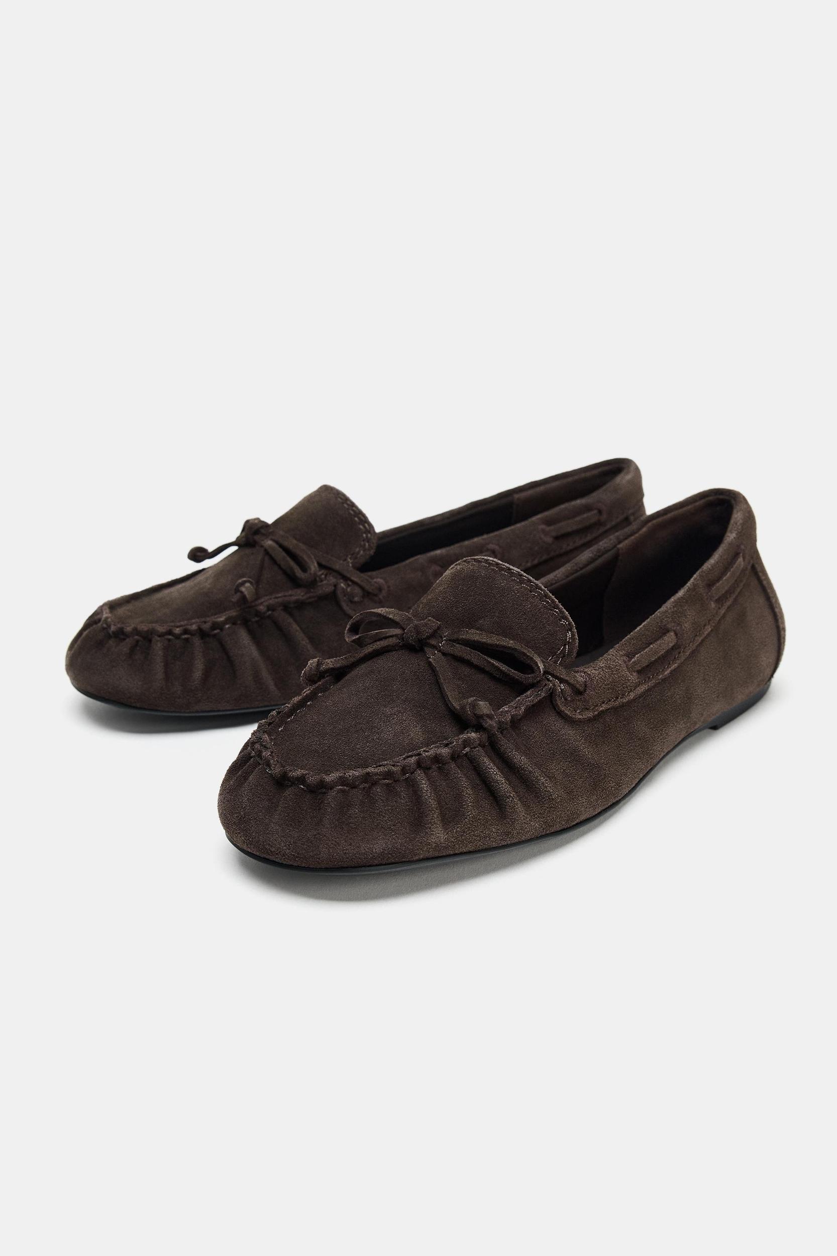 SPLIT LEATHER LOAFERS Product Image