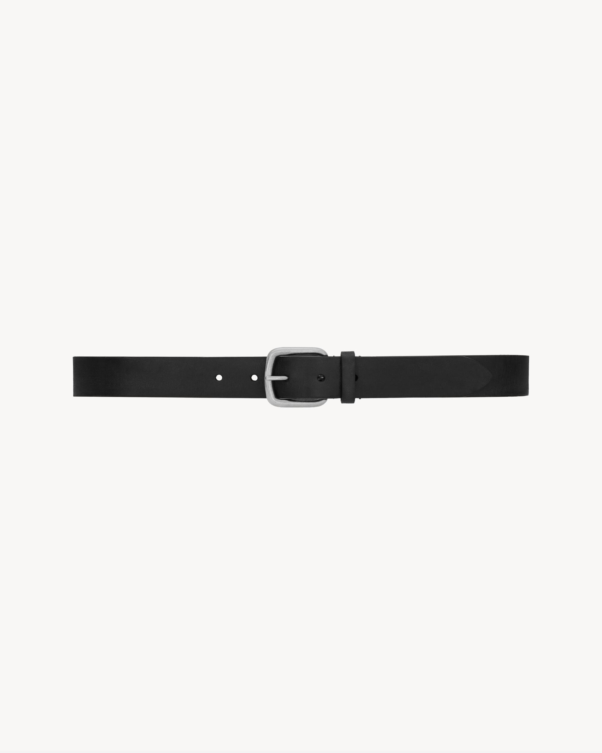 rectangular buckle belt in leather Product Image