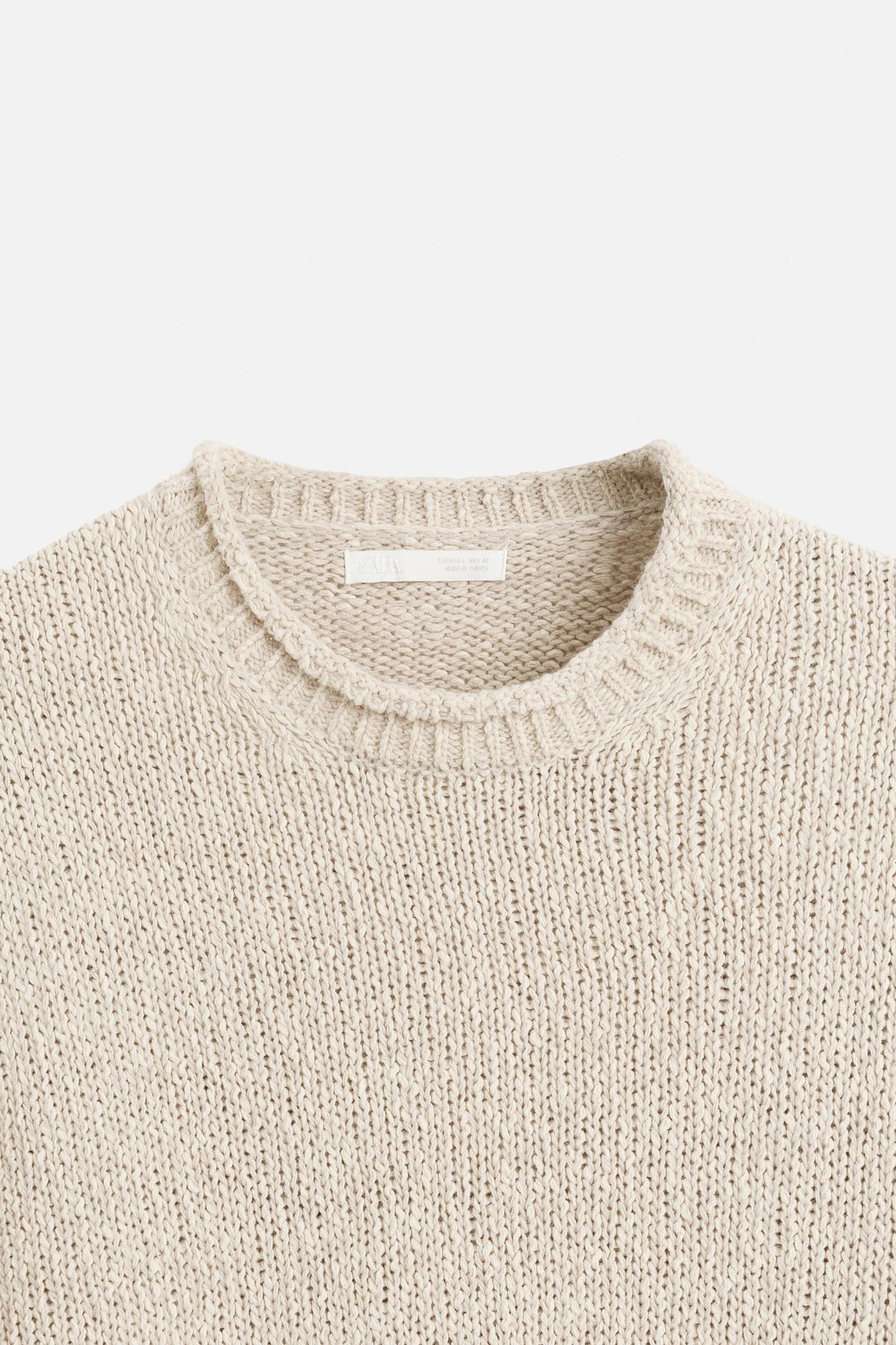 RUSTIC TEXTURED KNIT SWEATER Product Image